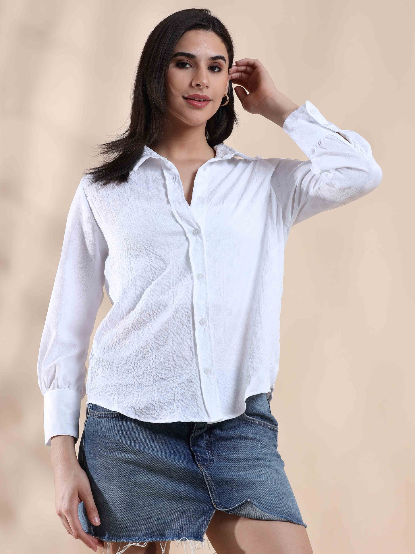 Crystal Cloud Popcorn Shirt