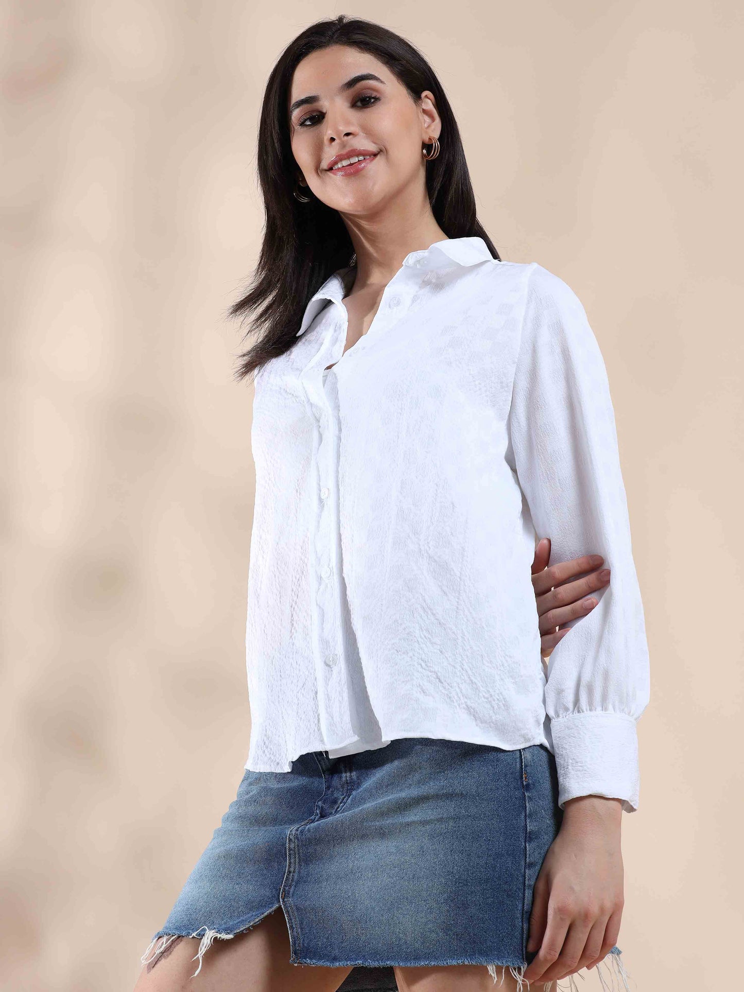 Crystal Cloud Popcorn Shirt