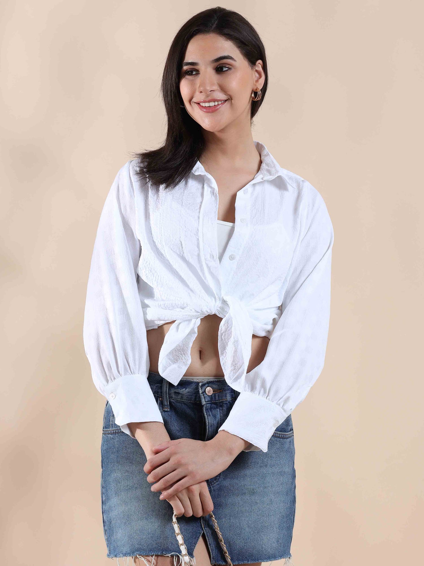 Crystal Cloud Popcorn Shirt