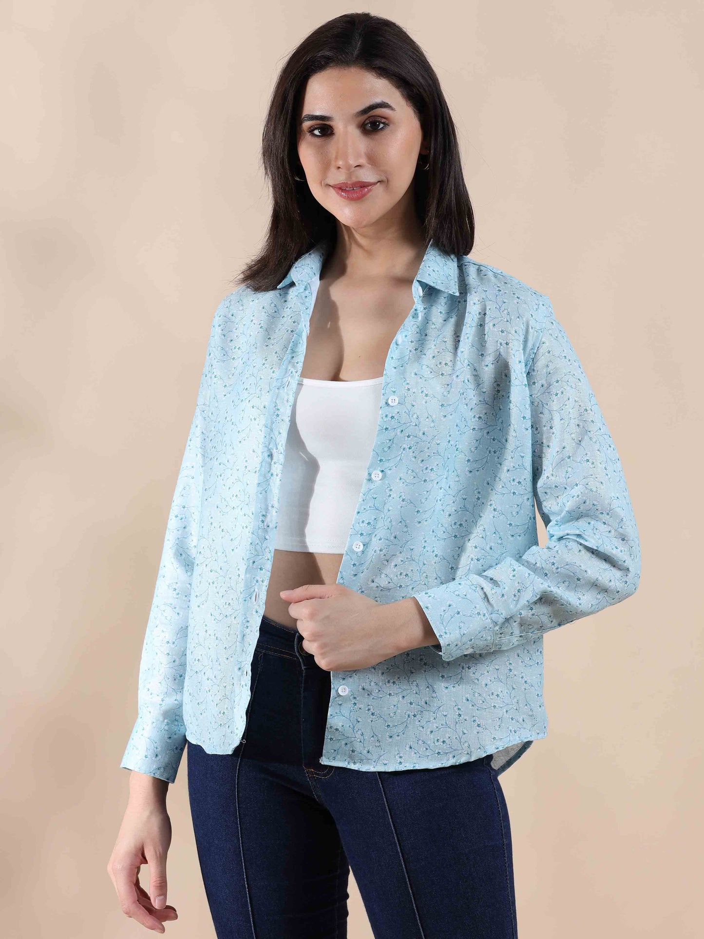 Ocean Mist Melody Cotton Shirt