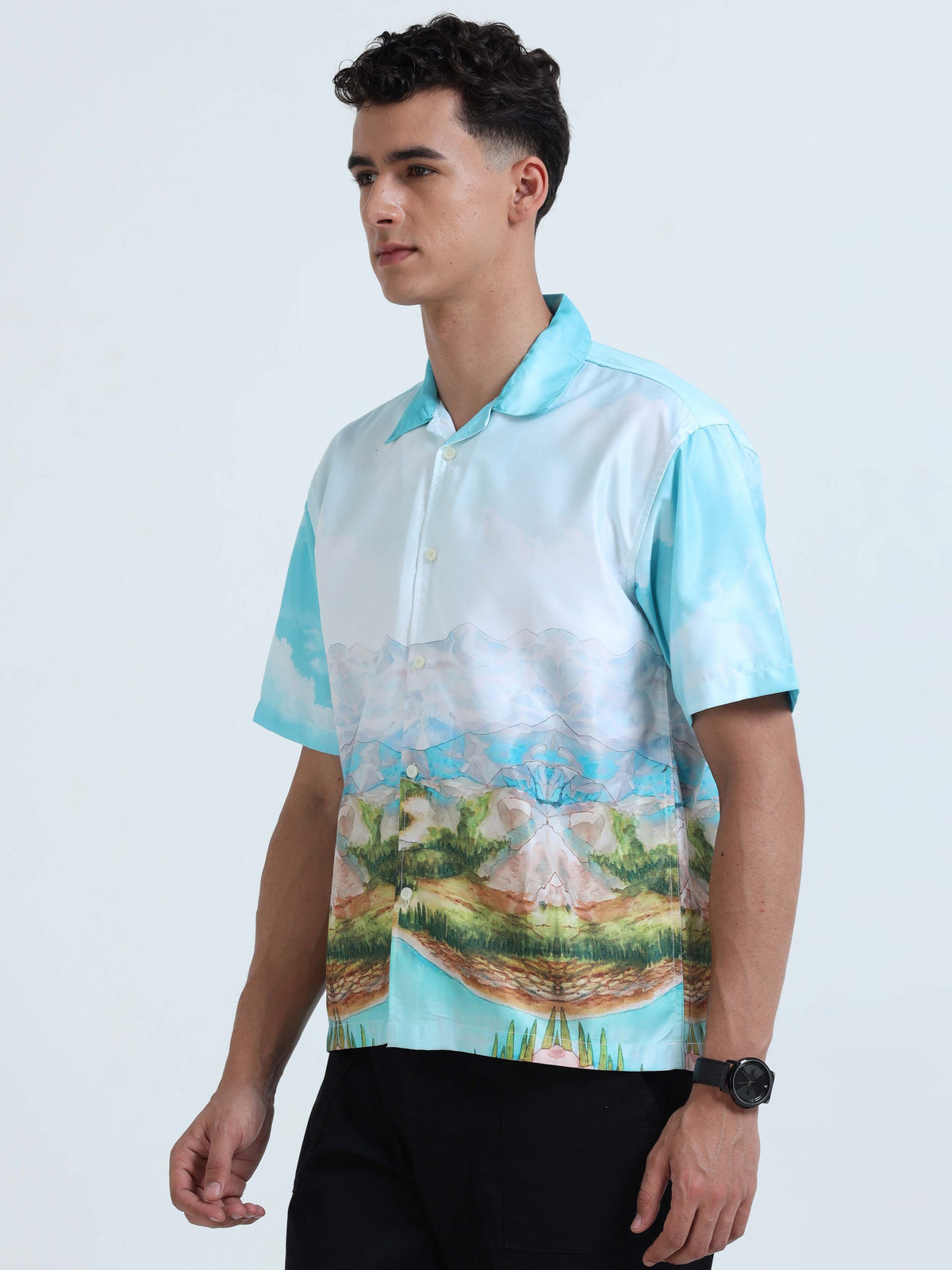 Men Himalayan Oversized Shirts-Himalayan