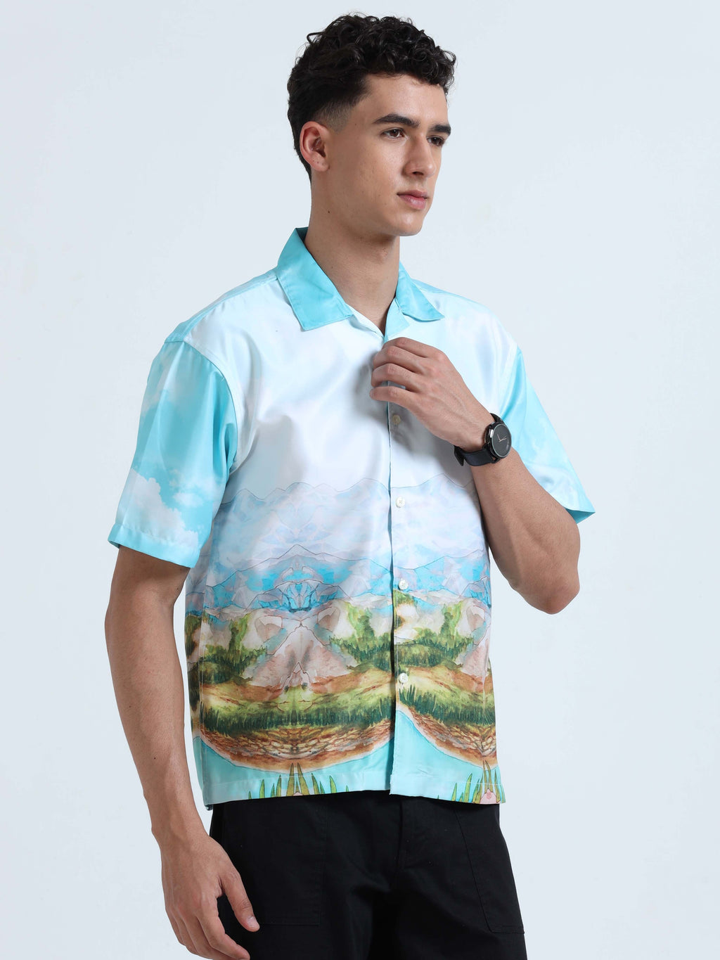 Men Himalayan Oversized Shirts-Himalayan
