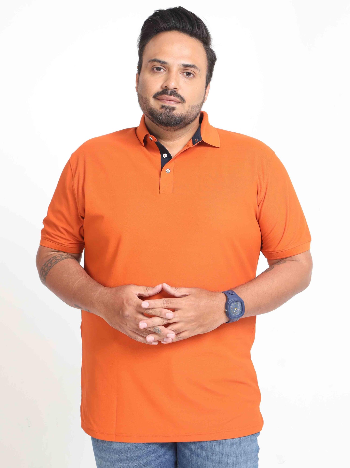 Woody Orange Men's Polo T-shirt
