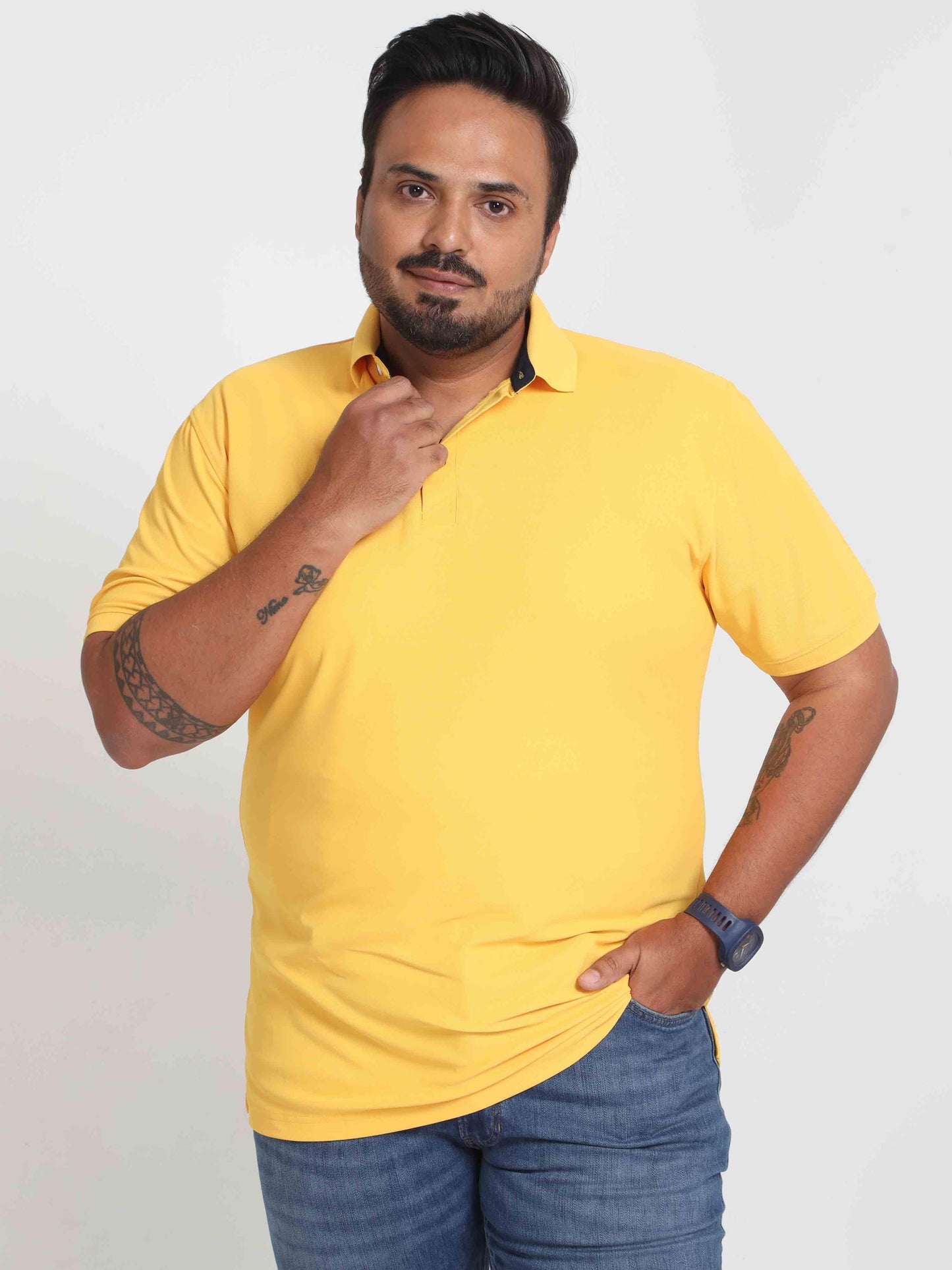 Banana Yellow Men's Polo T-shirt