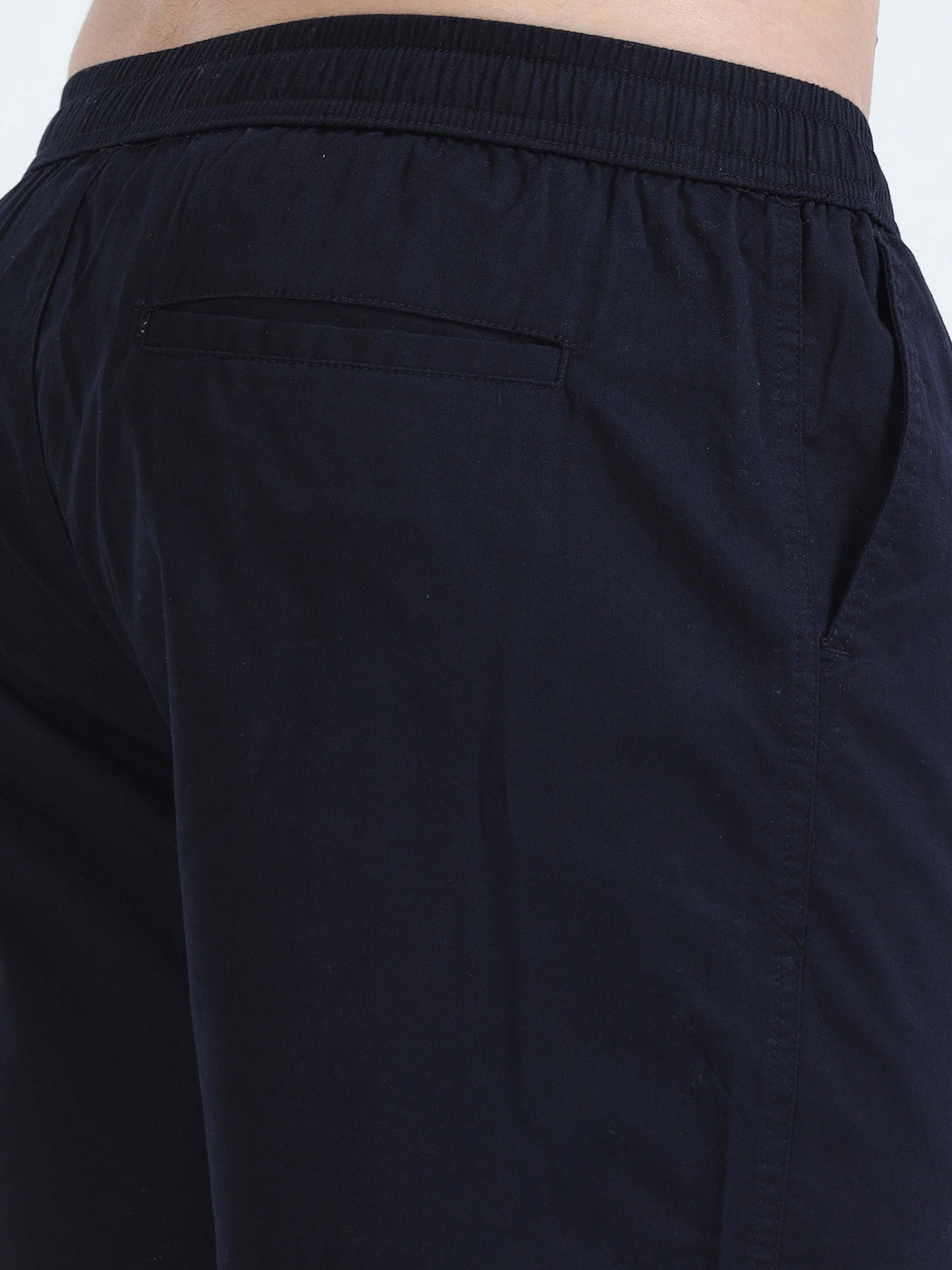 Soft Cotton Navy Basic Shorts