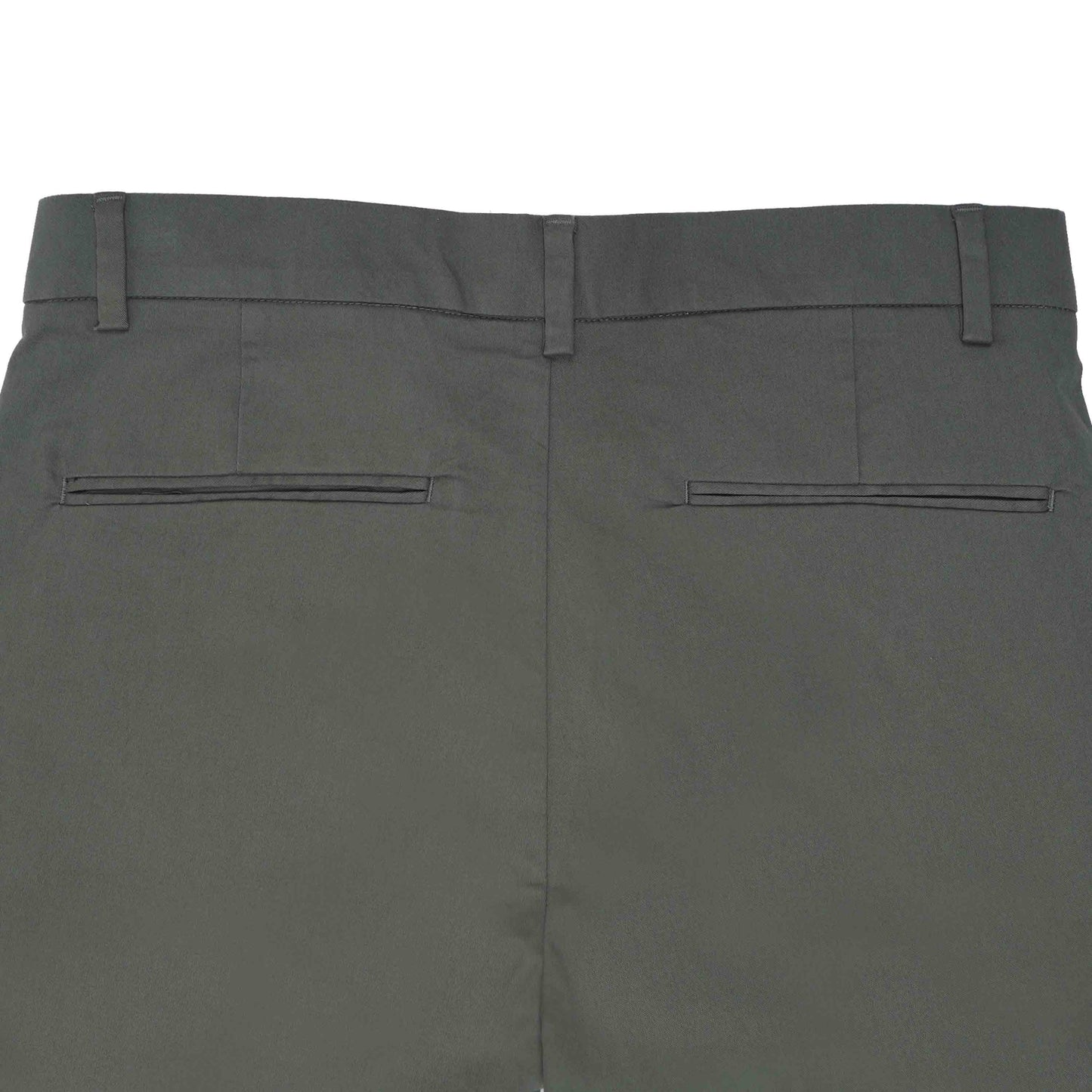 Essential Pleated Olive Fine Twill Pant