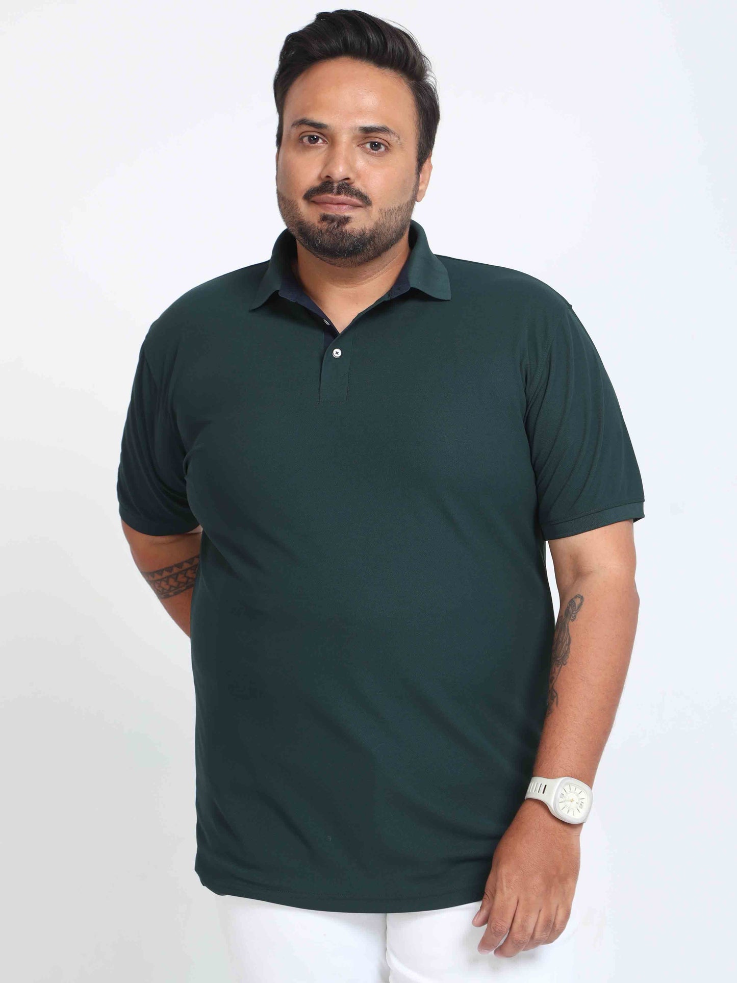 Pine Green Men's Polo T-shirt