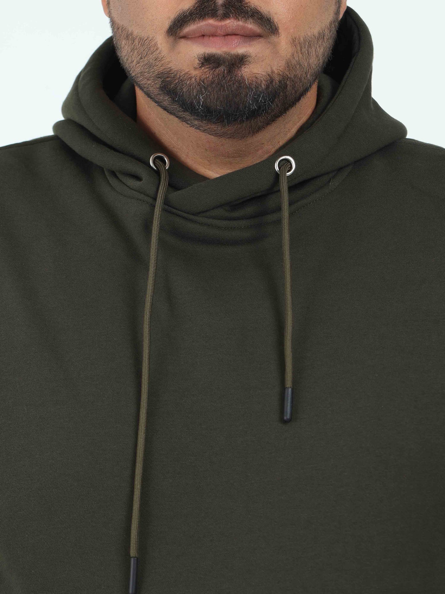 Plus Size Olive Green Hoodie
