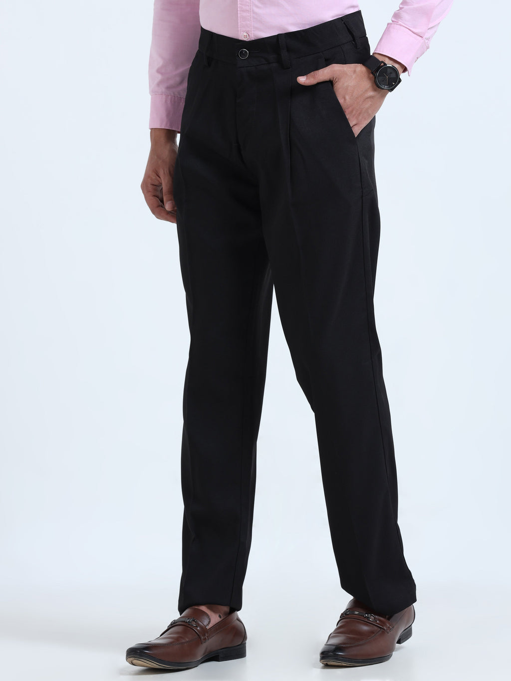 Men Bon Voyage Pleat Pant- Black
