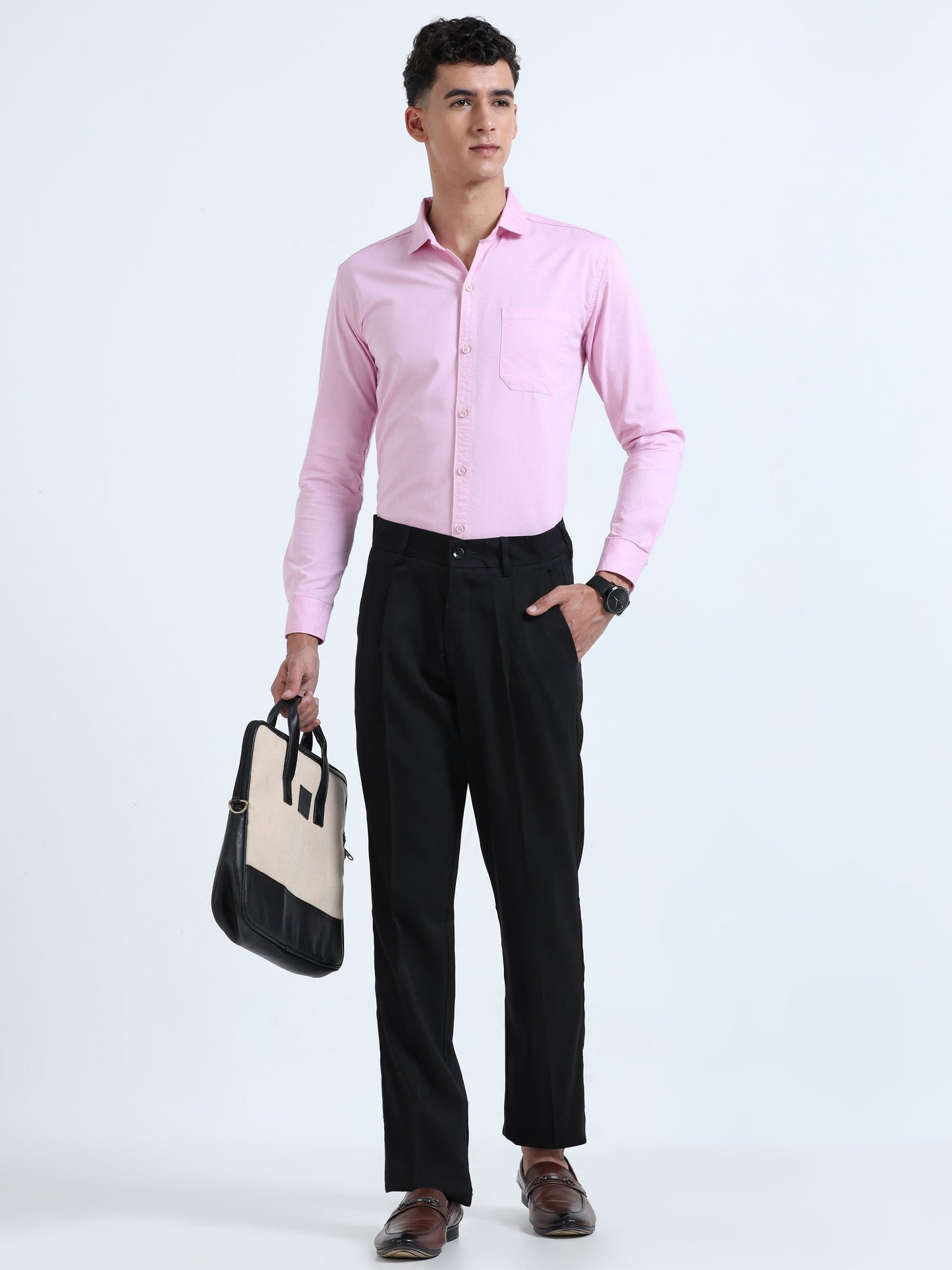 Men Bon Voyage Pleat Pant- Black