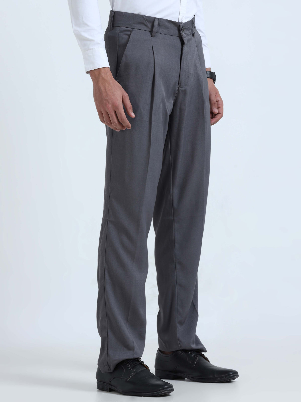 Men Bon Voyage Pleat Pant-Dk Grey