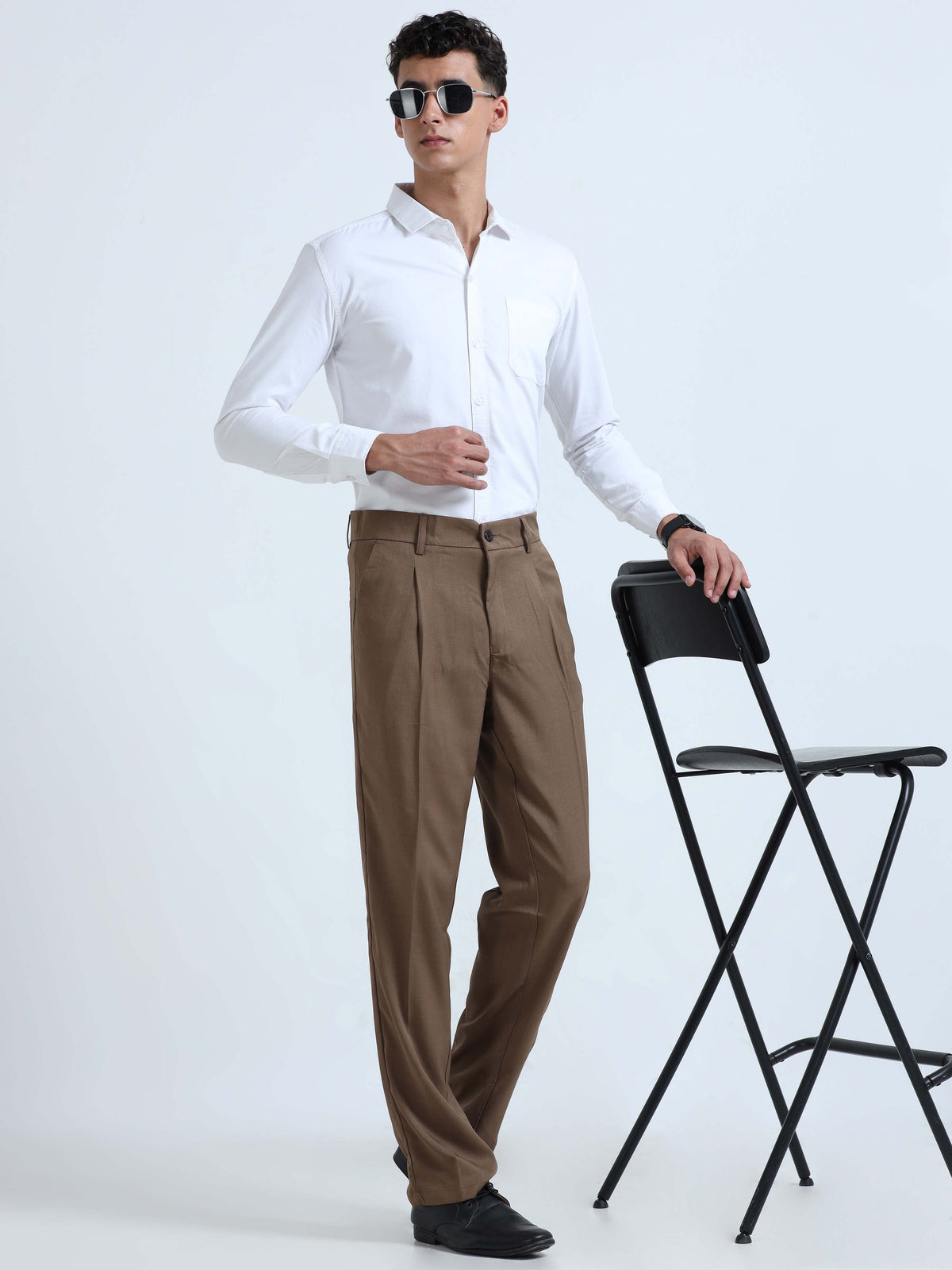 Men Bon Voyage Pleat Pant-Khaki