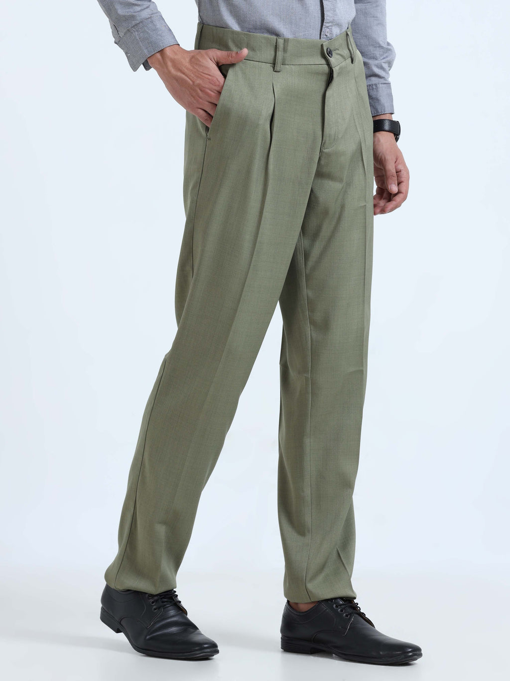 Men Bon Voyage Pleat Pant-Fern