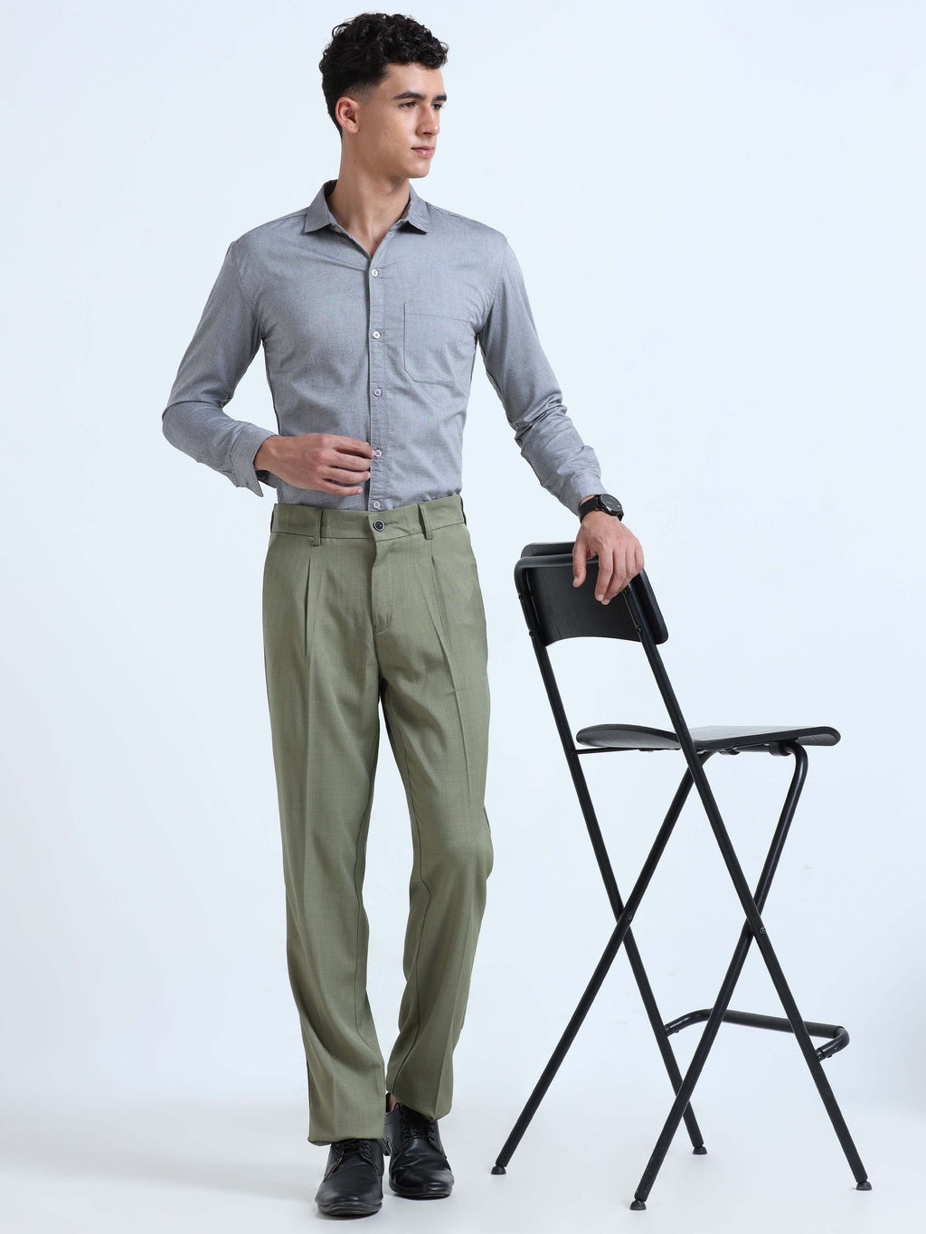 Men Bon Voyage Pleat Pant-Fern