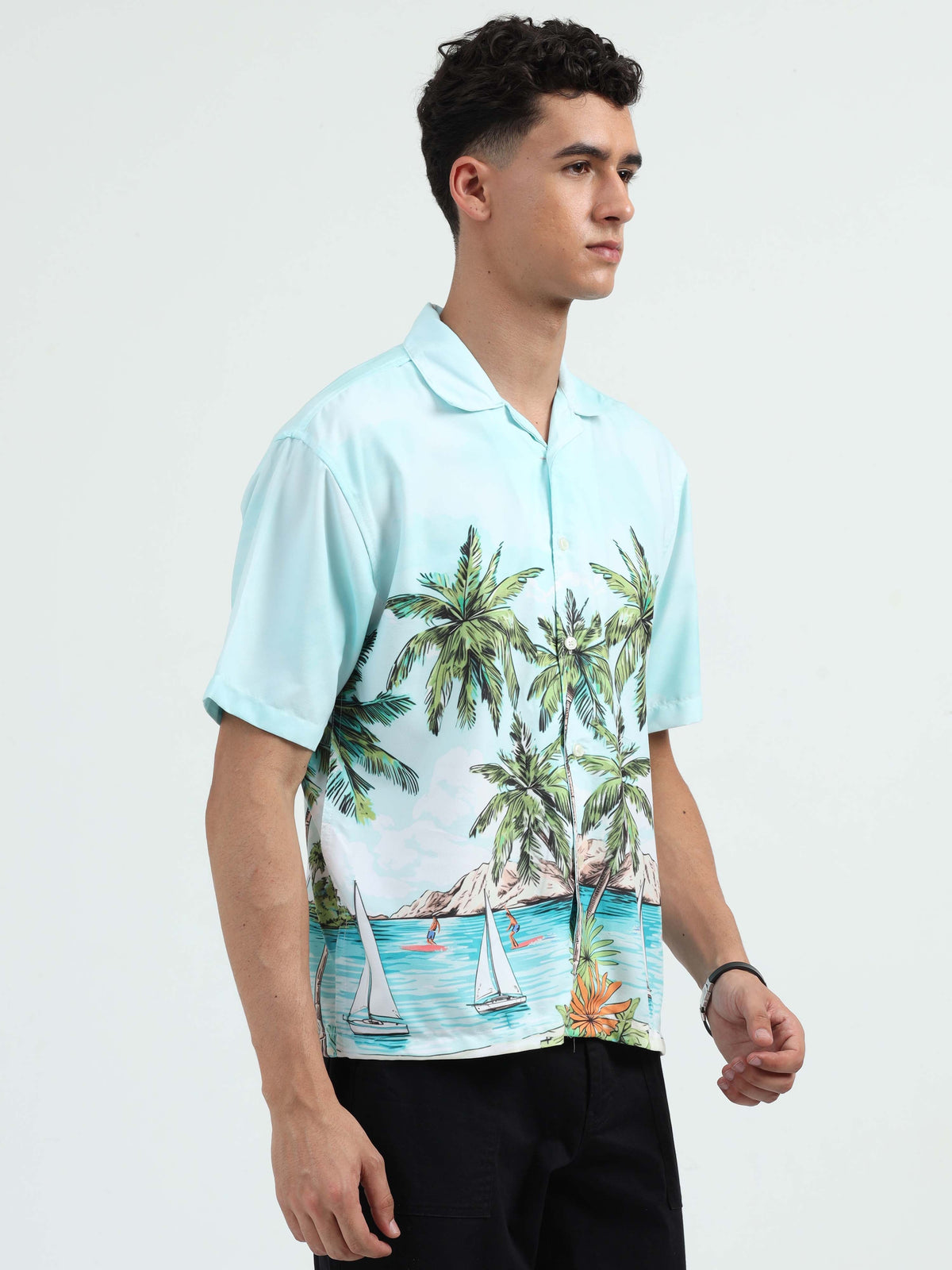 Men Carribbean Oversized Shirts-Carribbean