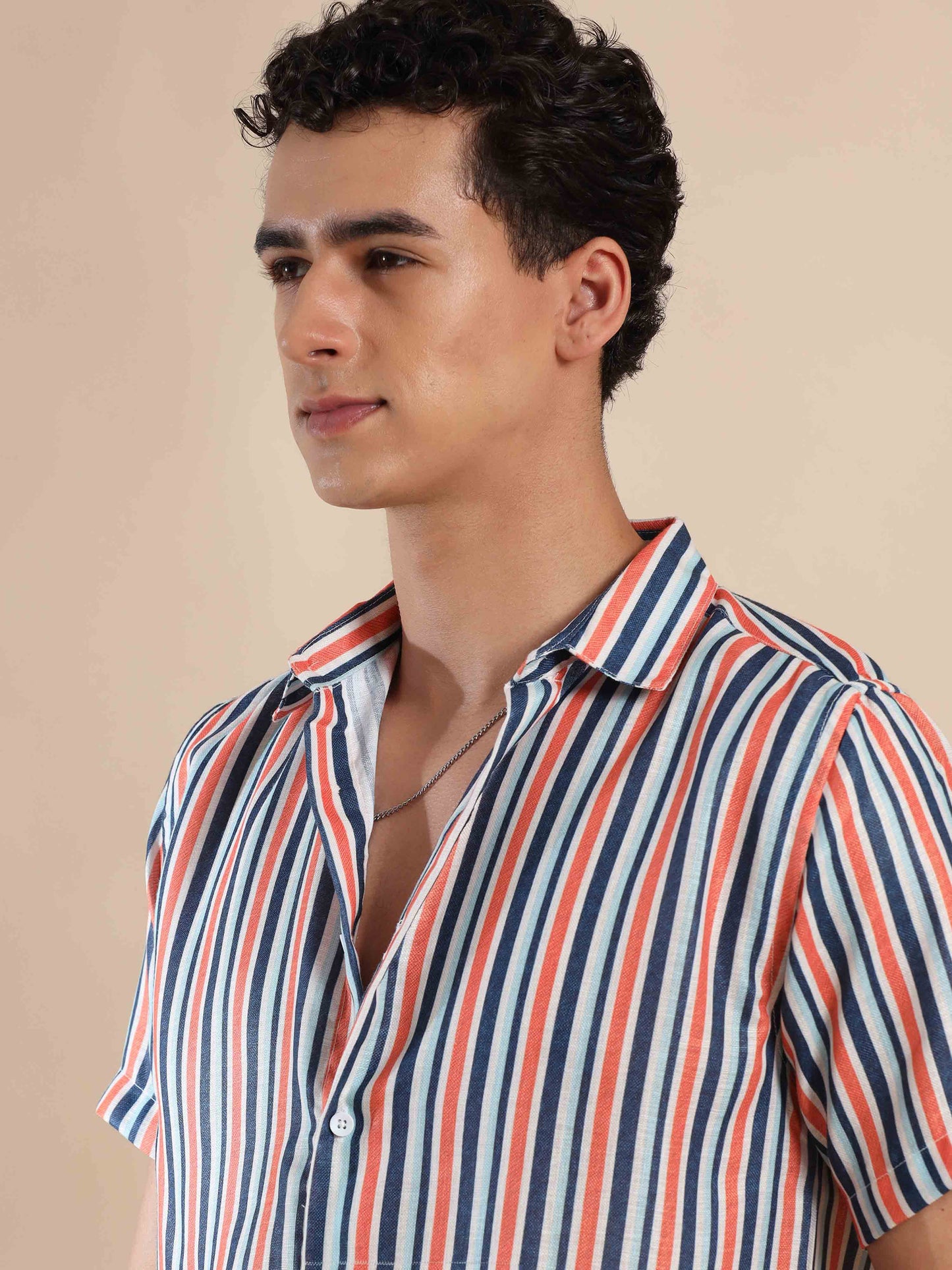 Summertime Stripes Cotton Shirt