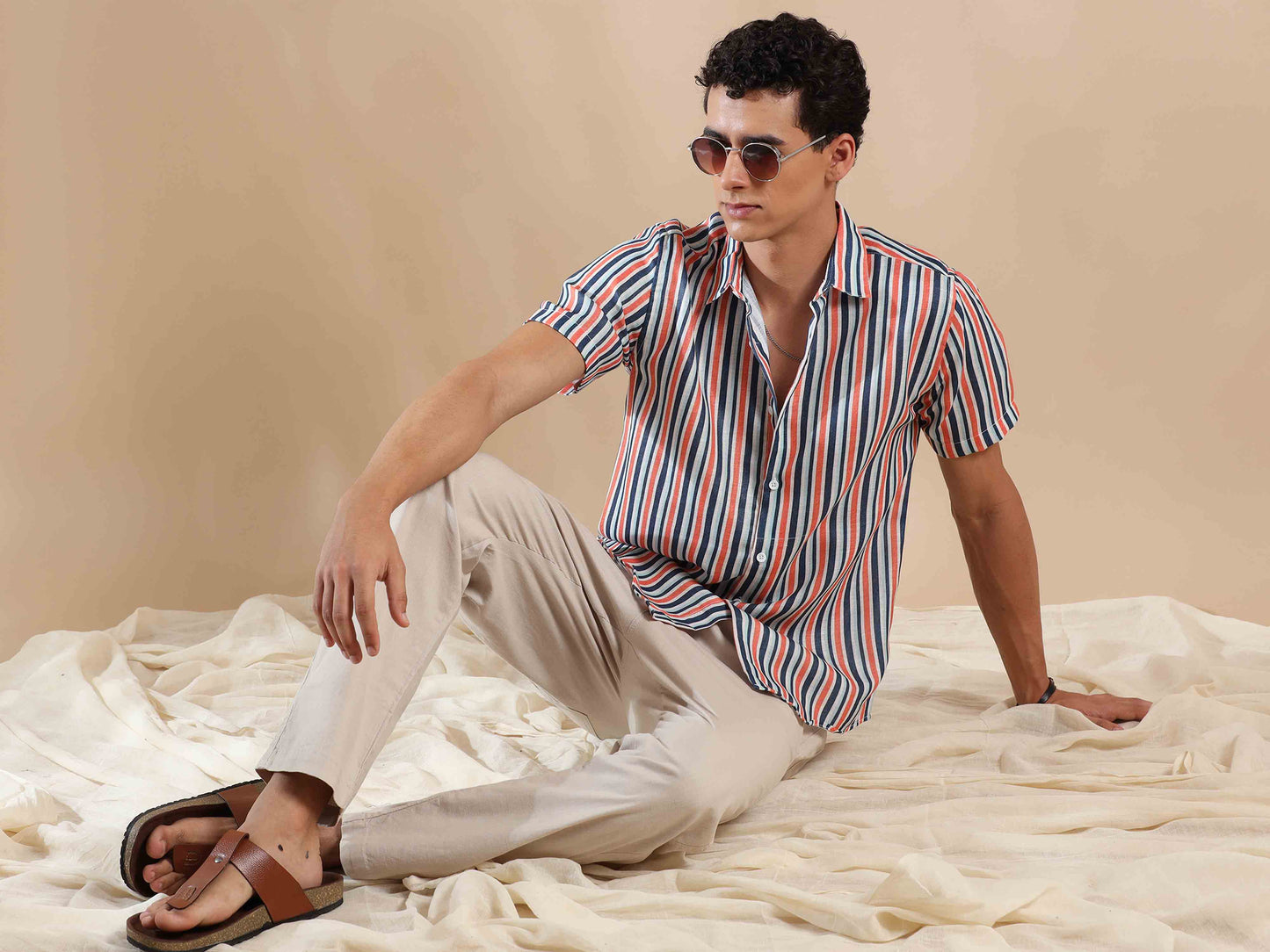 Summertime Stripes Cotton Shirt
