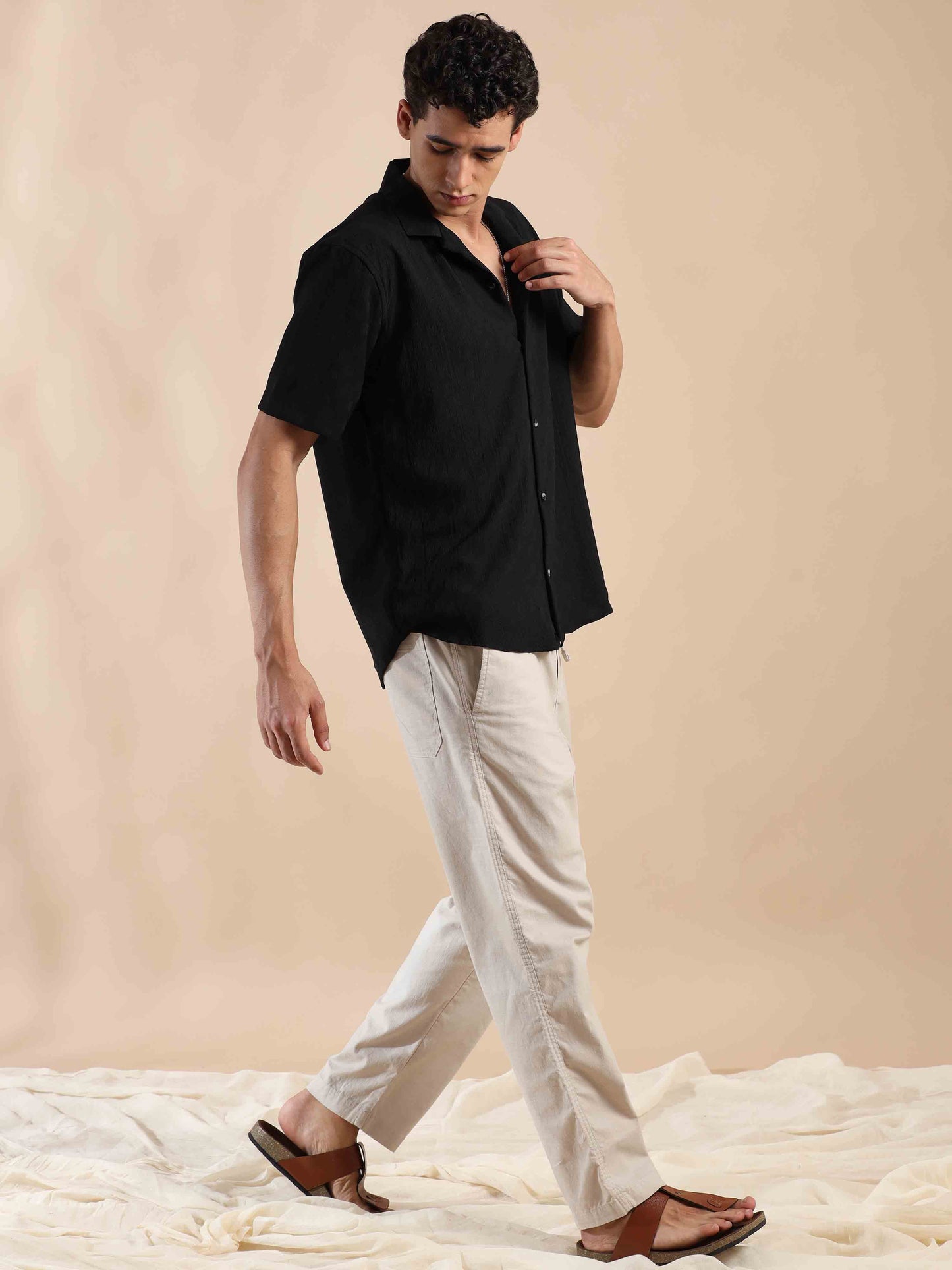 Black Sands Sunset Popcorn Shirt