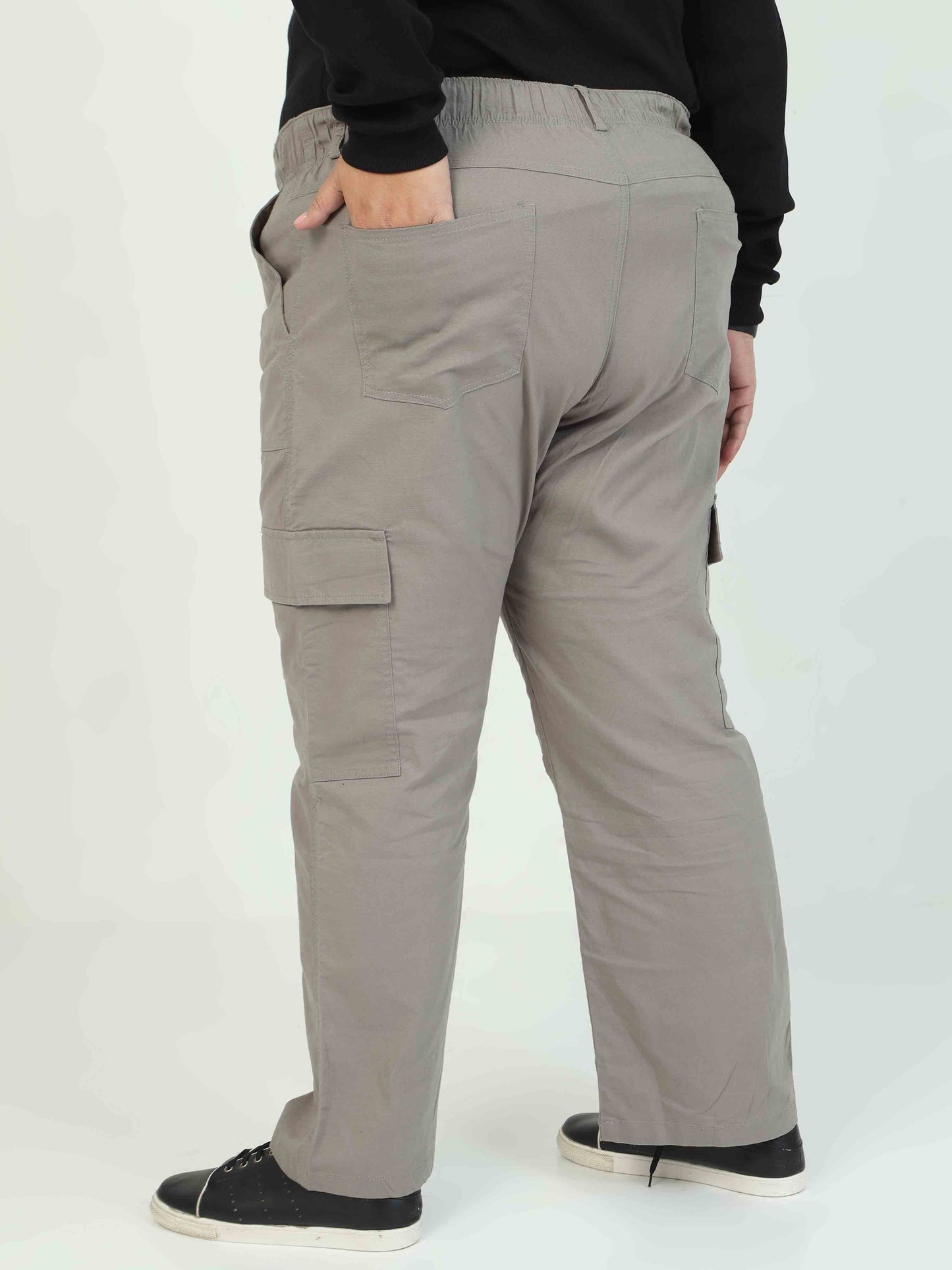Women's Curve Cargos-Khakhi