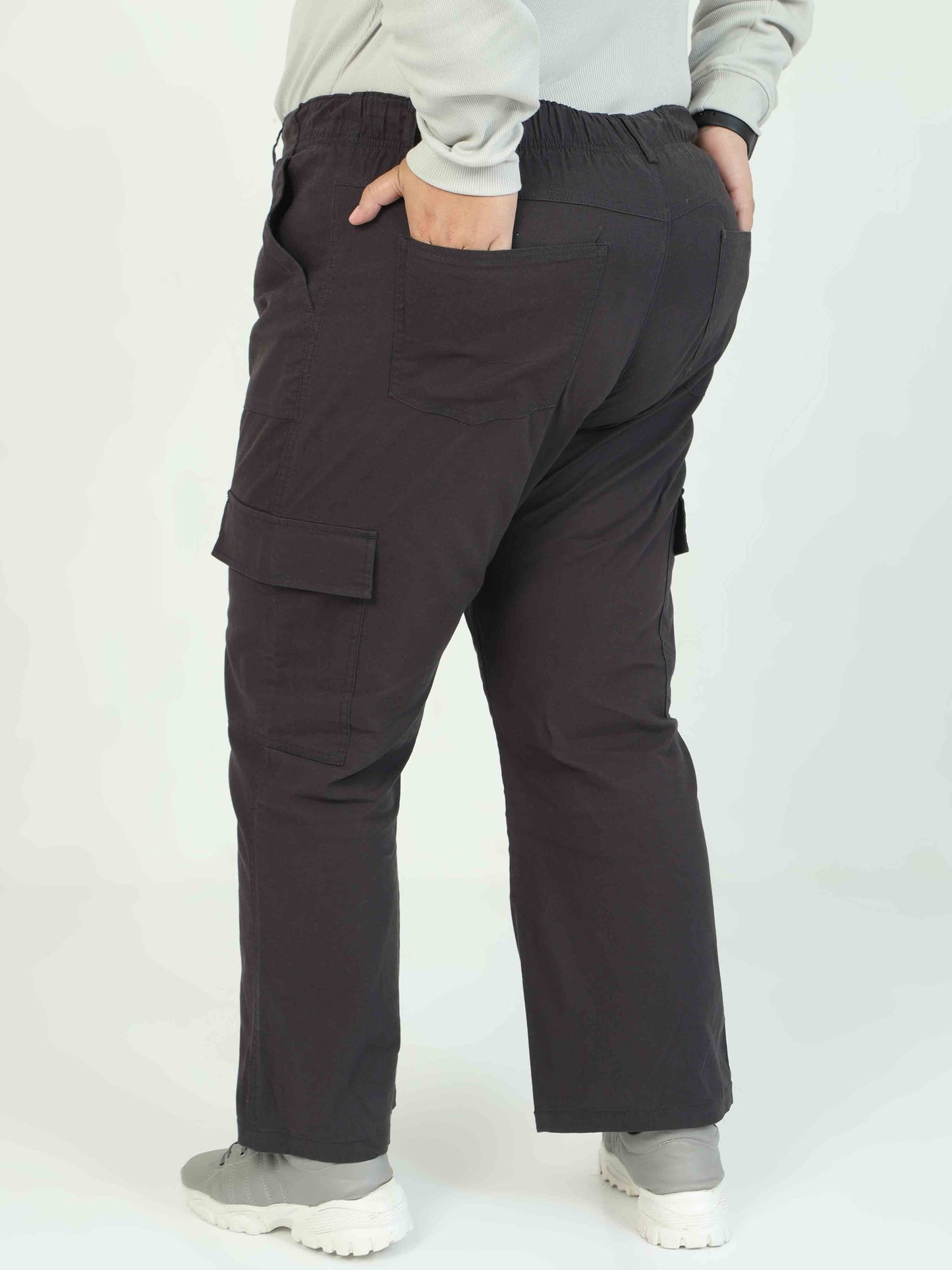 Women's Curve Cargos-Graphite