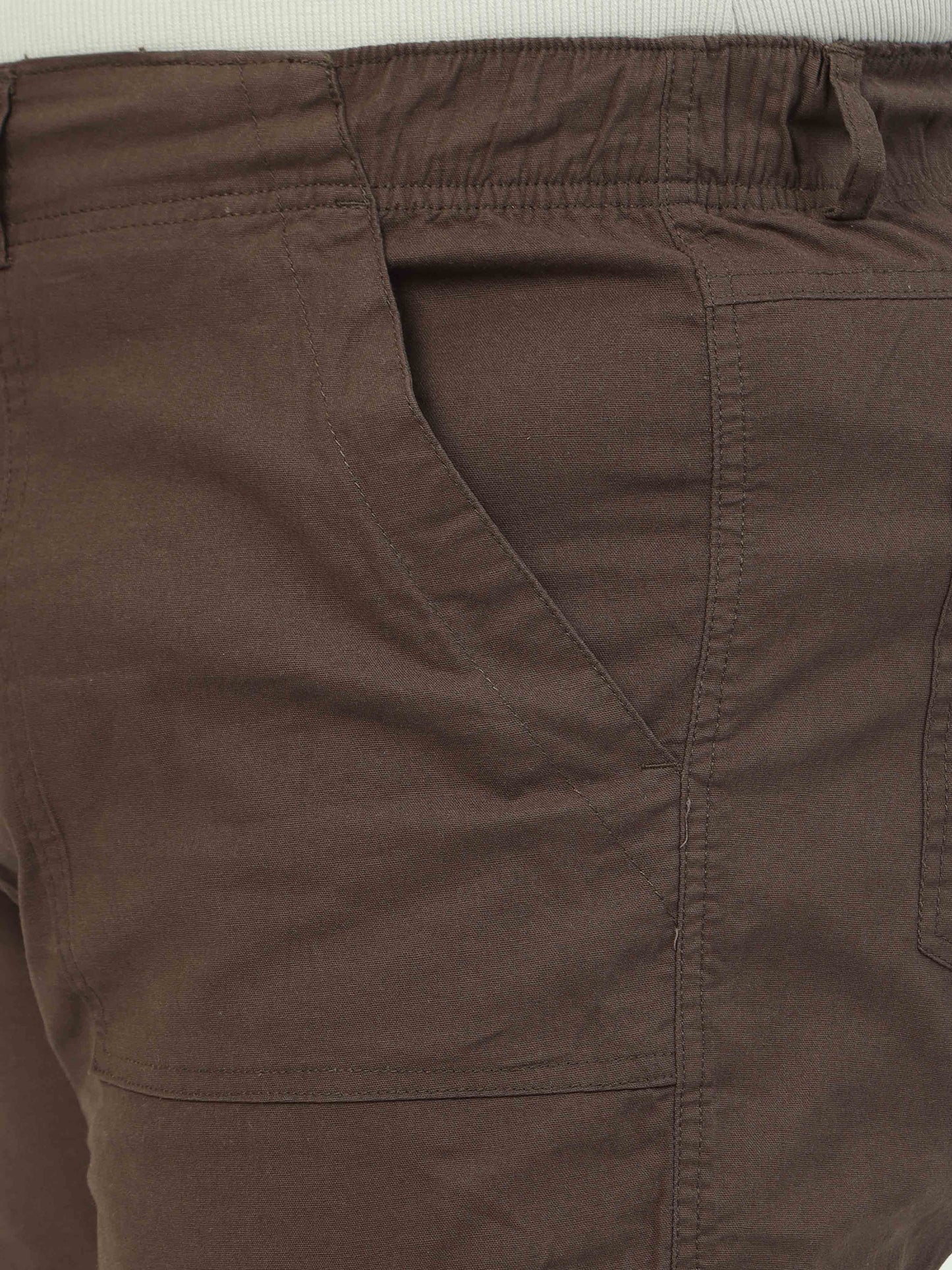 Women's Curve Cargos-Brown