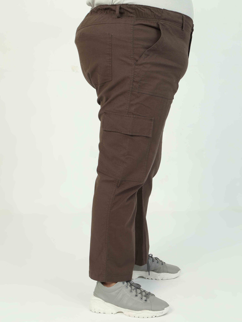 Women's Curve Cargos-Brown