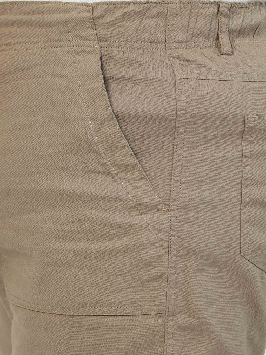 Women Curve Cargos-Beige