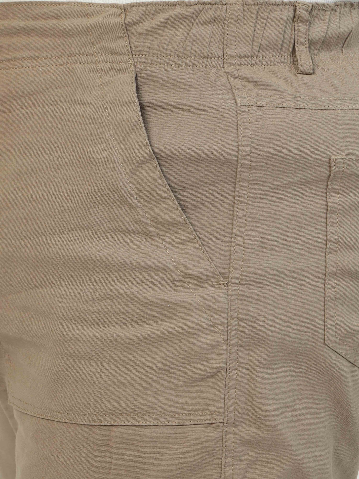 Women Curve Cargos-Beige