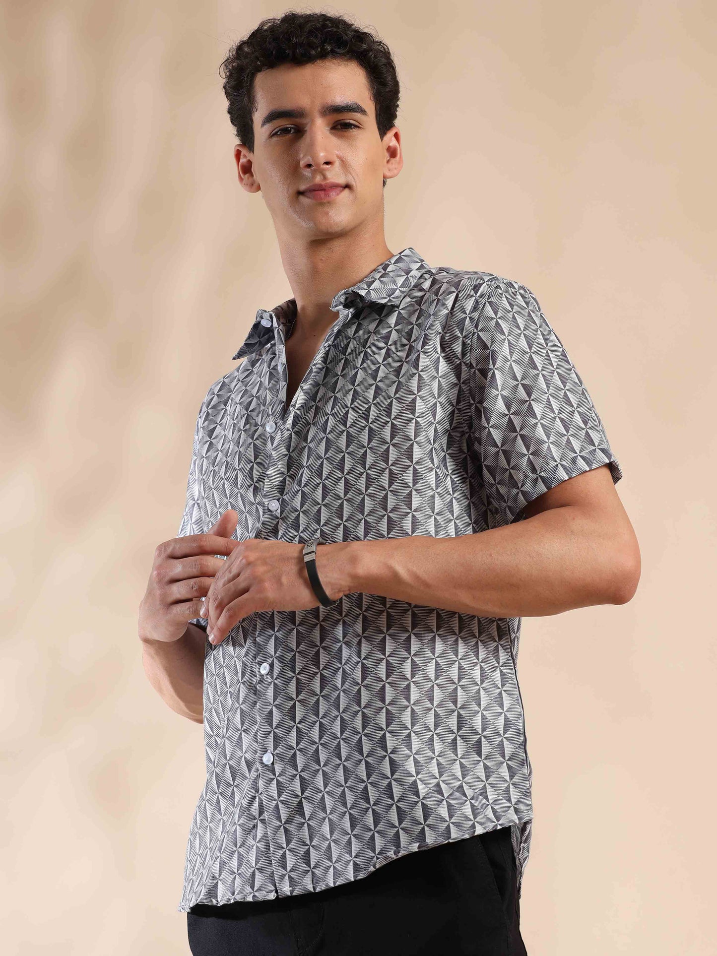 Summer Gravel Glow Cotton Shirt