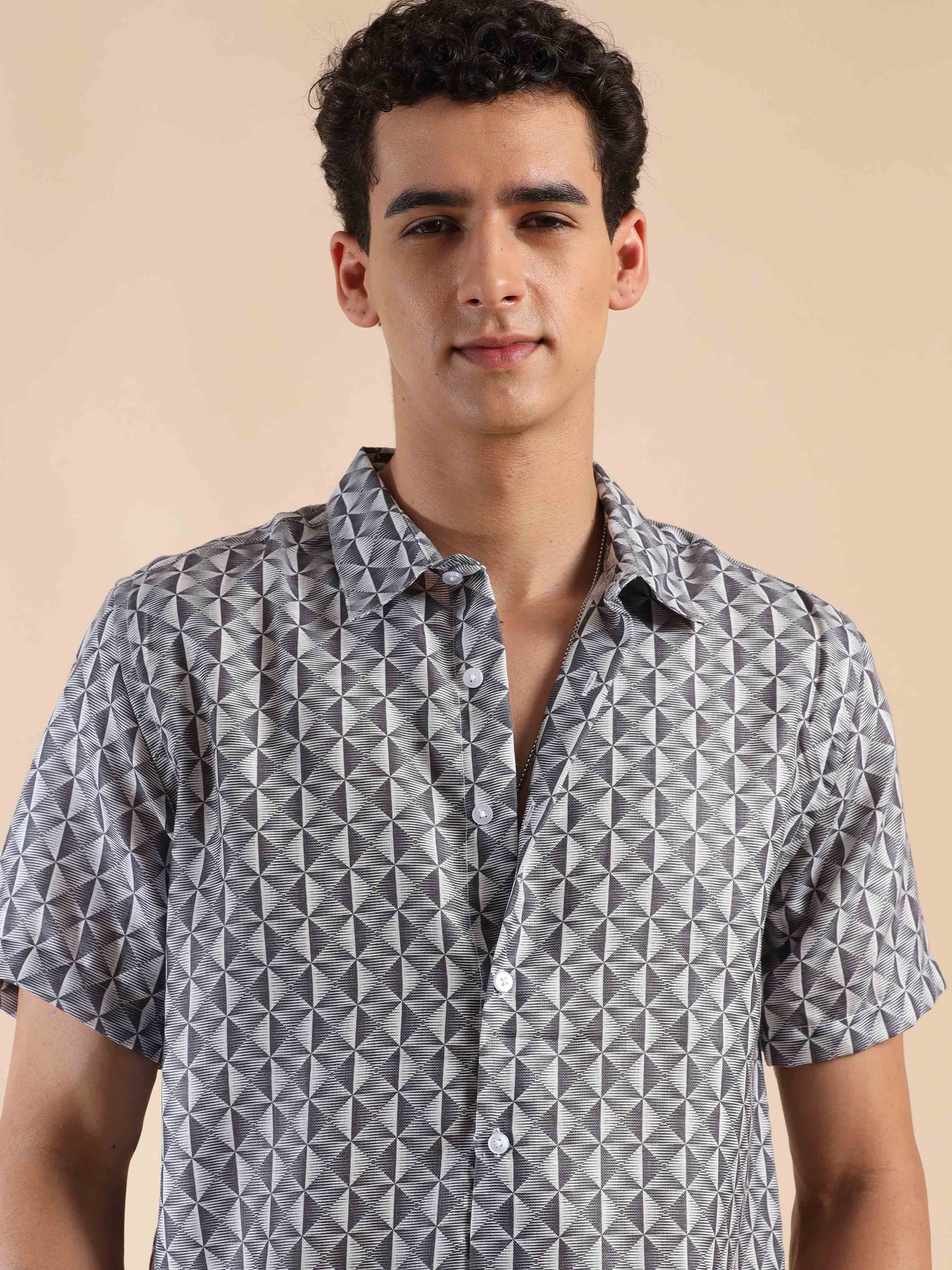 Summer Gravel Glow Cotton Shirt