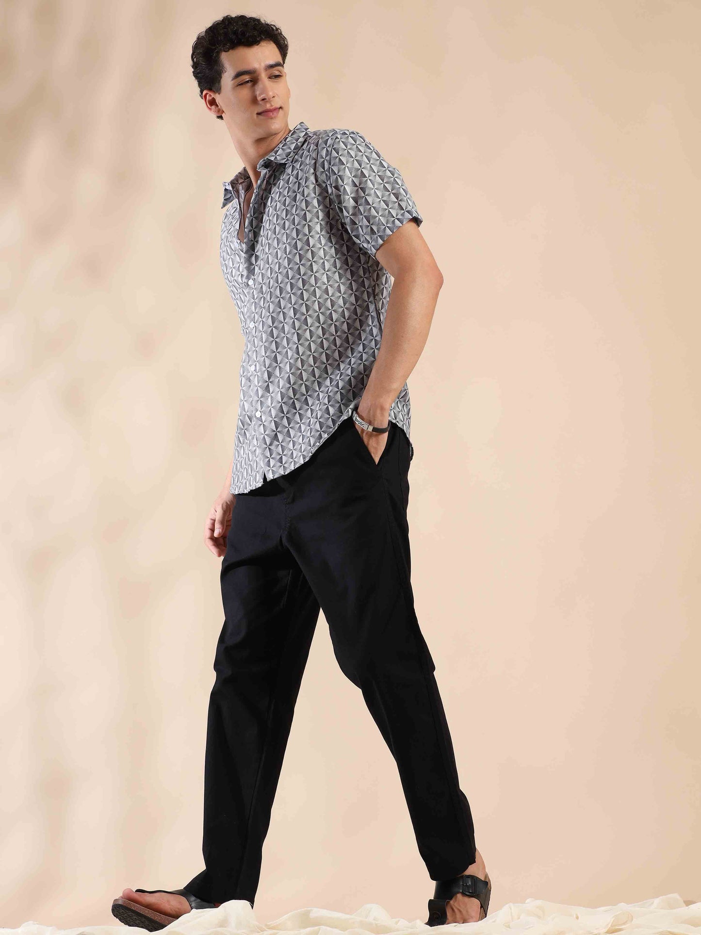 Summer Gravel Glow Cotton Shirt