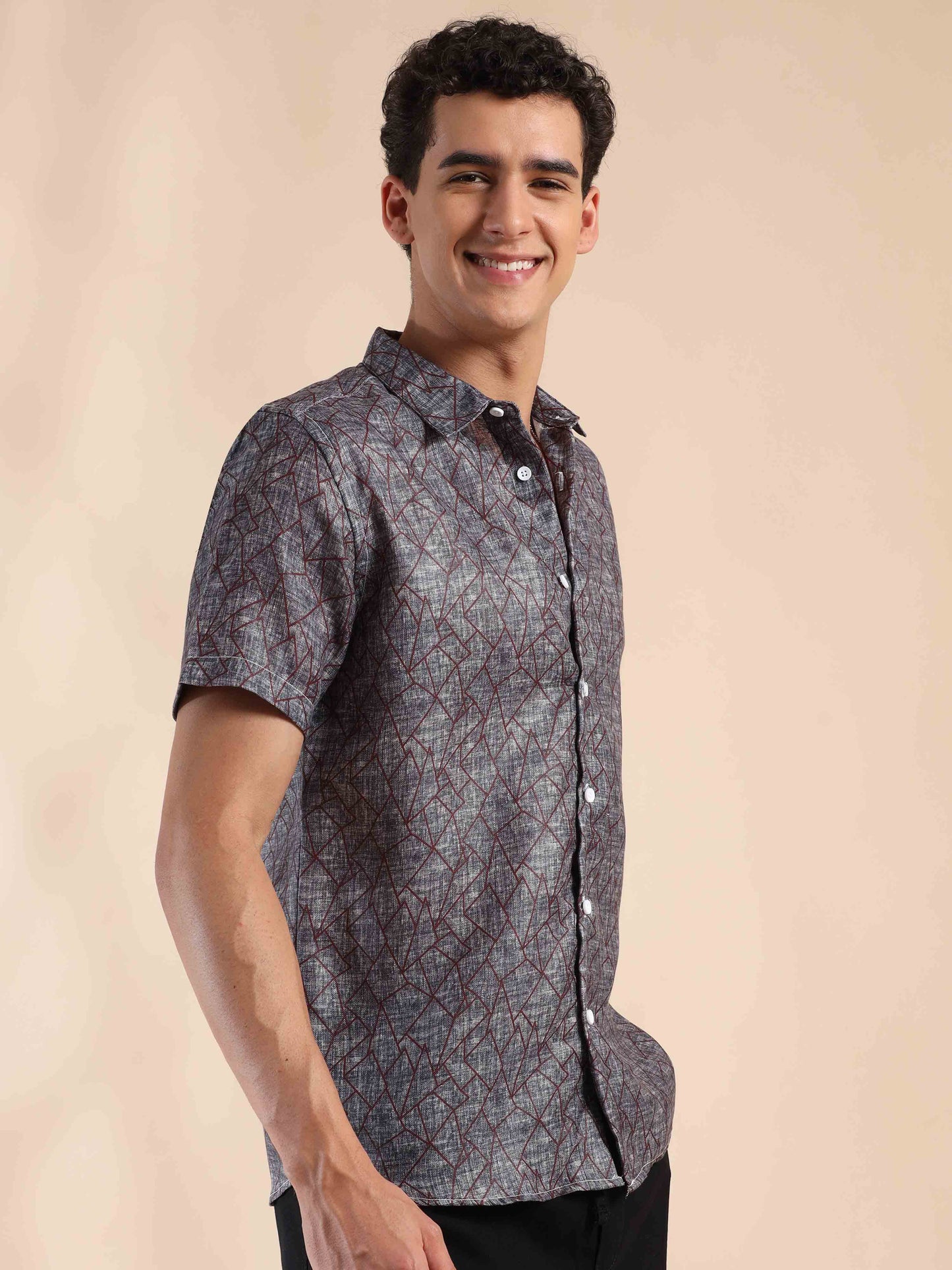 Gloomy Coast Charm Cotton Shirt