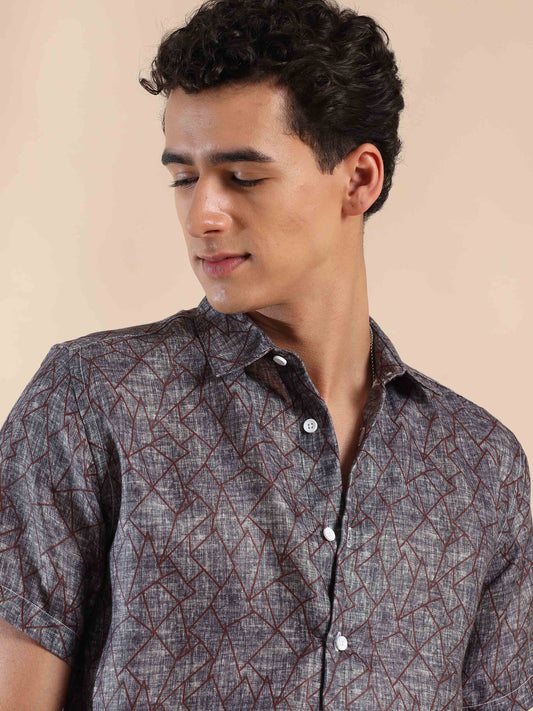 Gloomy Coast Charm Cotton Shirt