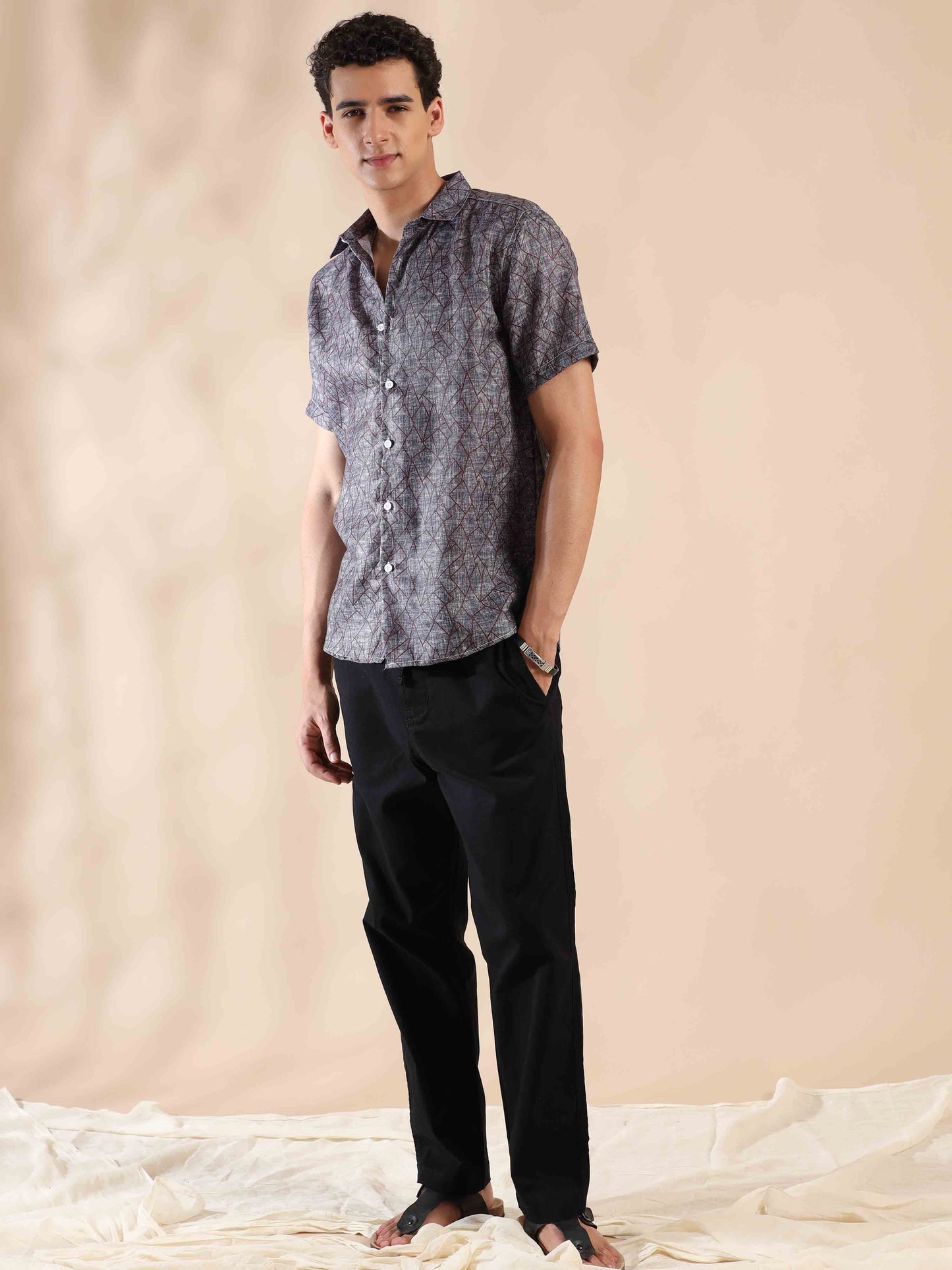 Gloomy Coast Charm Cotton Shirt