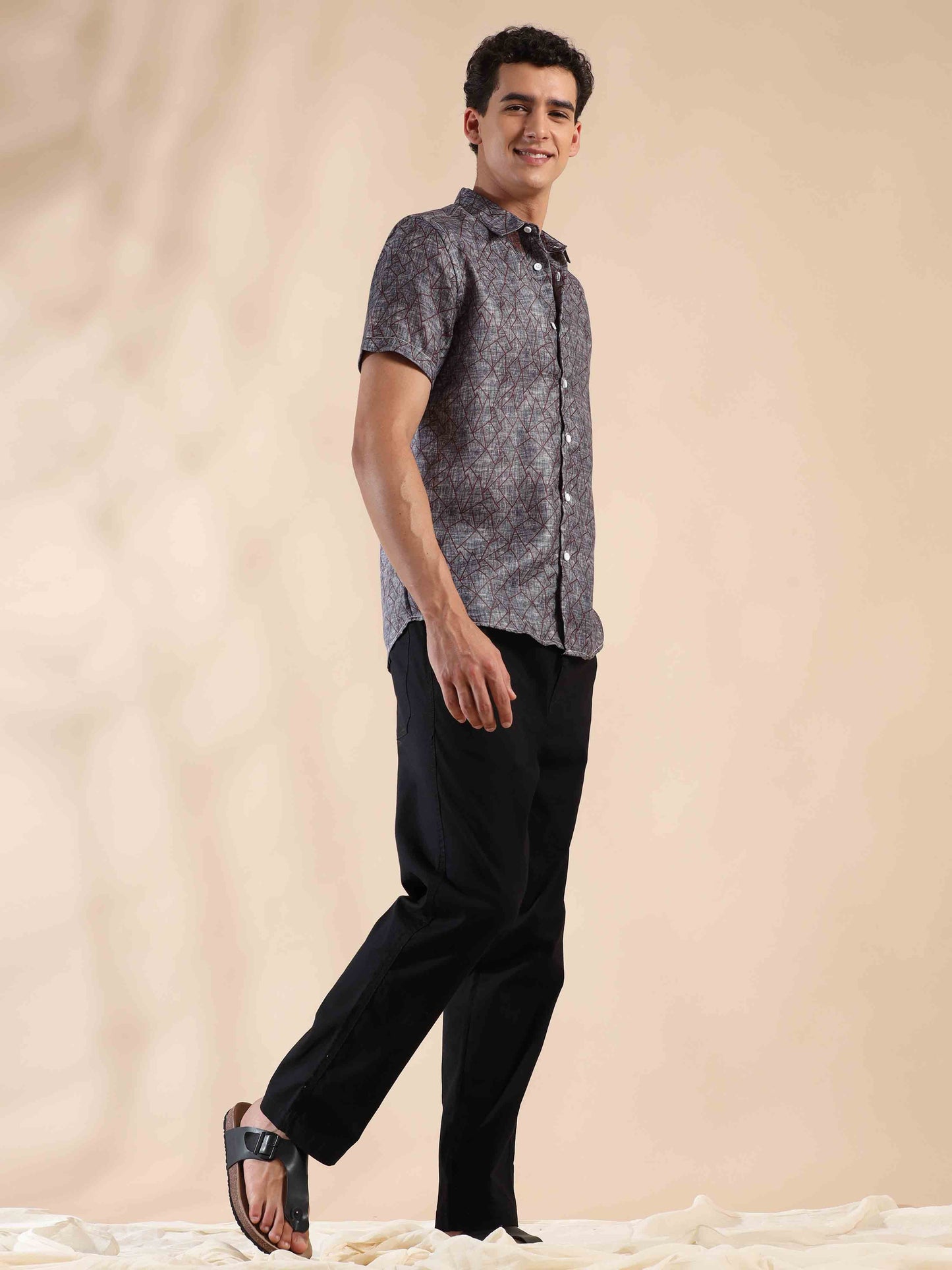 Gloomy Coast Charm Cotton Shirt