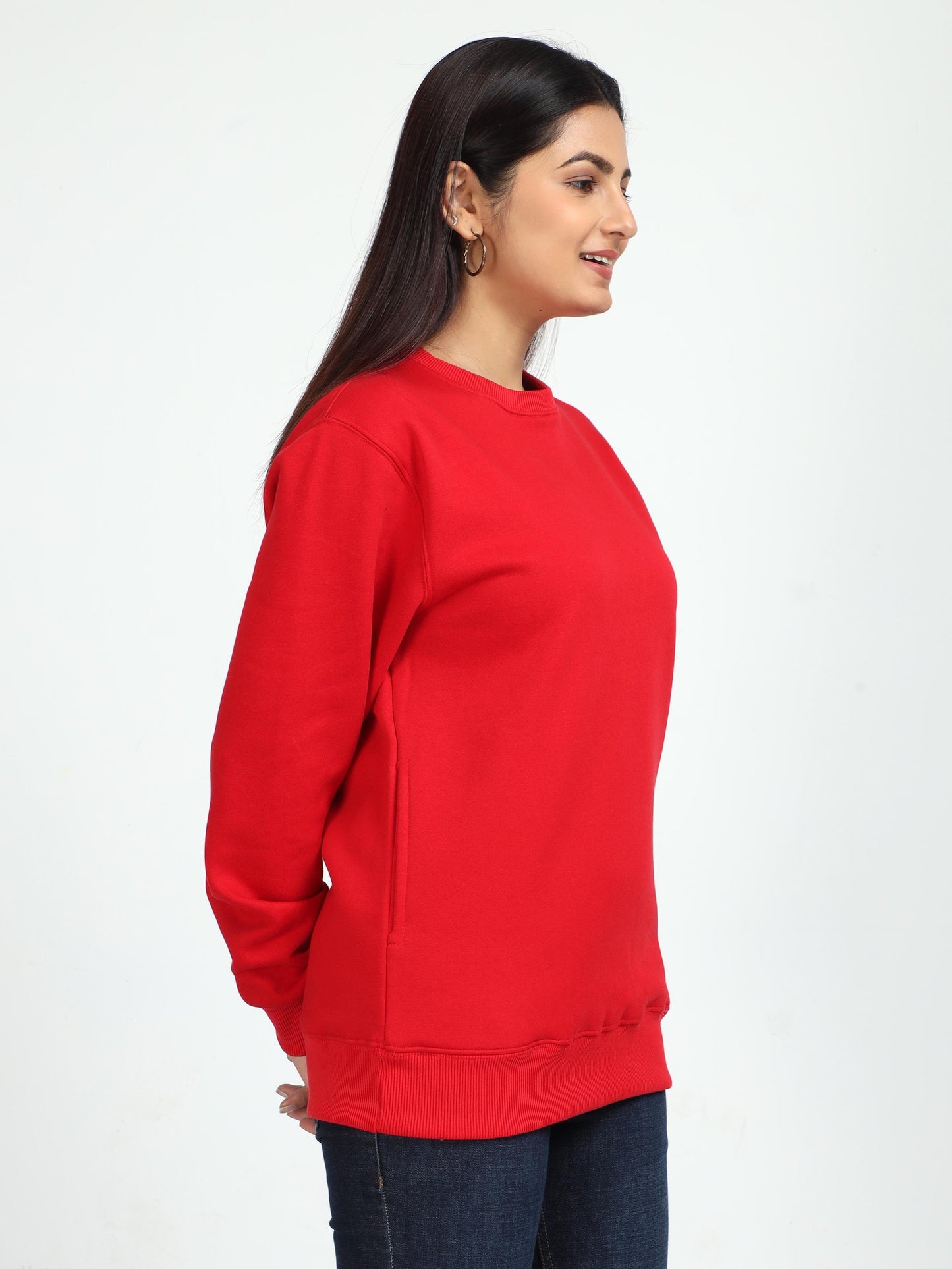 Women Red Sweatshirt