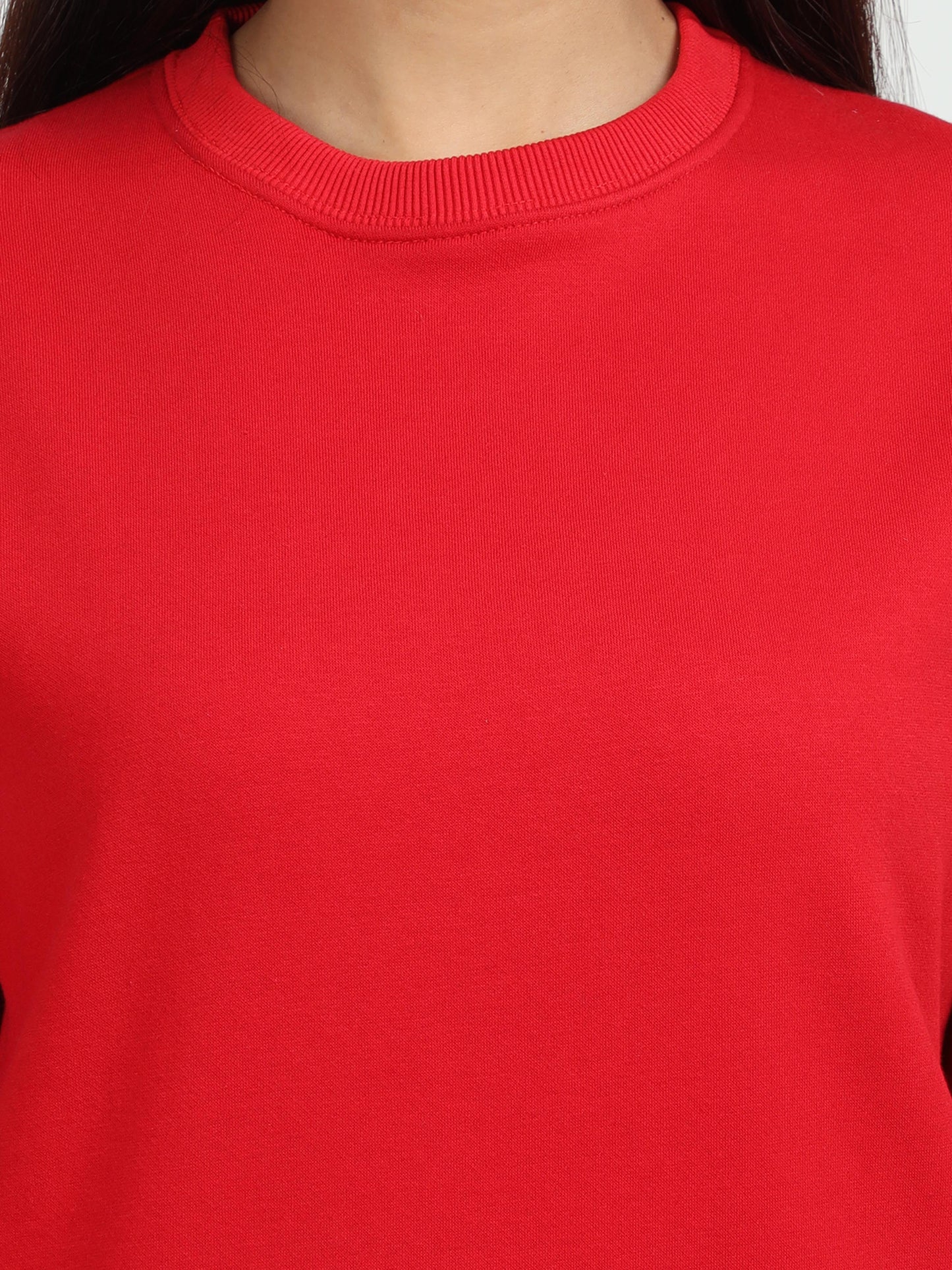 Women Red Sweatshirt