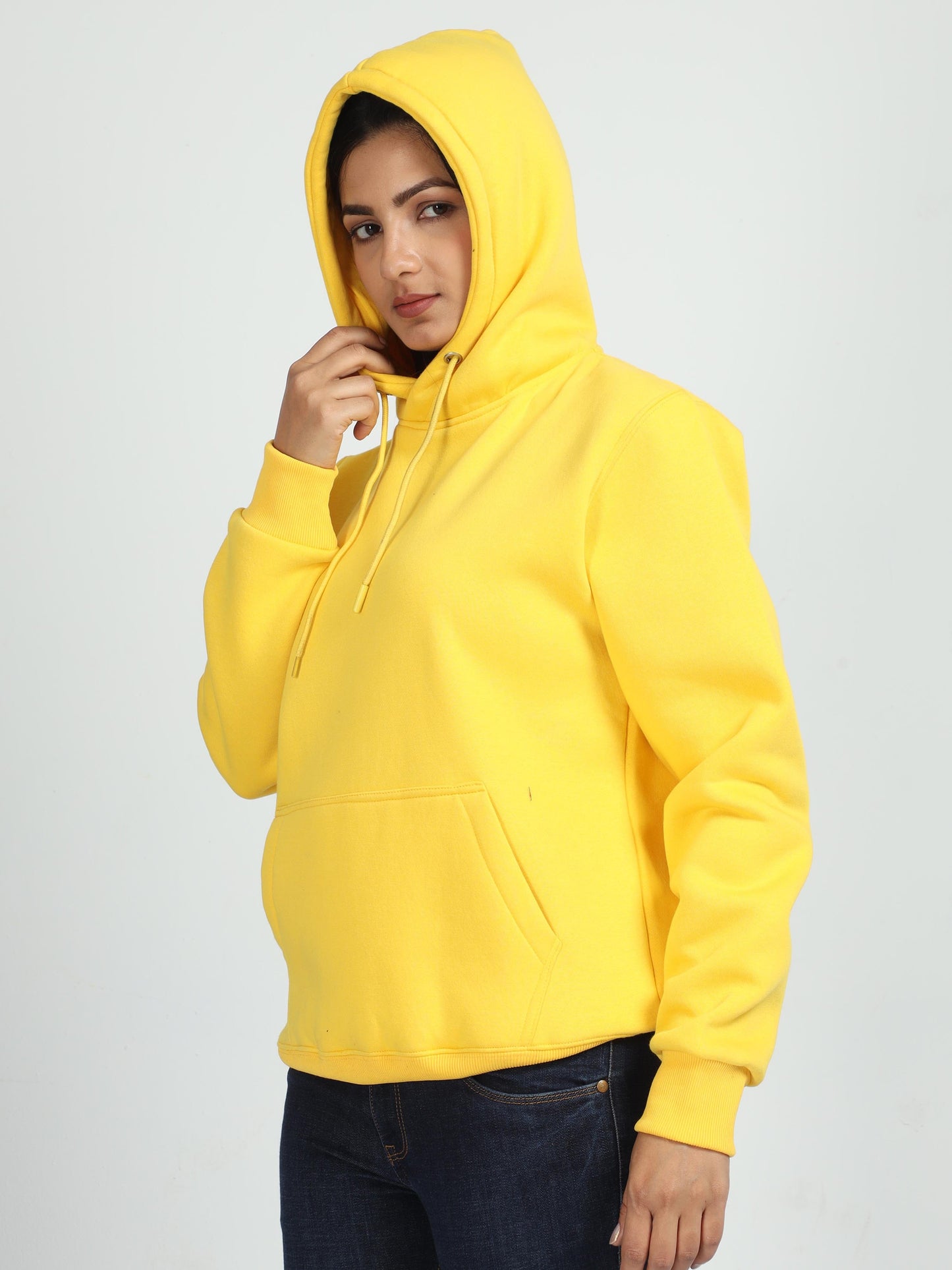 Women Sunshine Yellow Hoodie