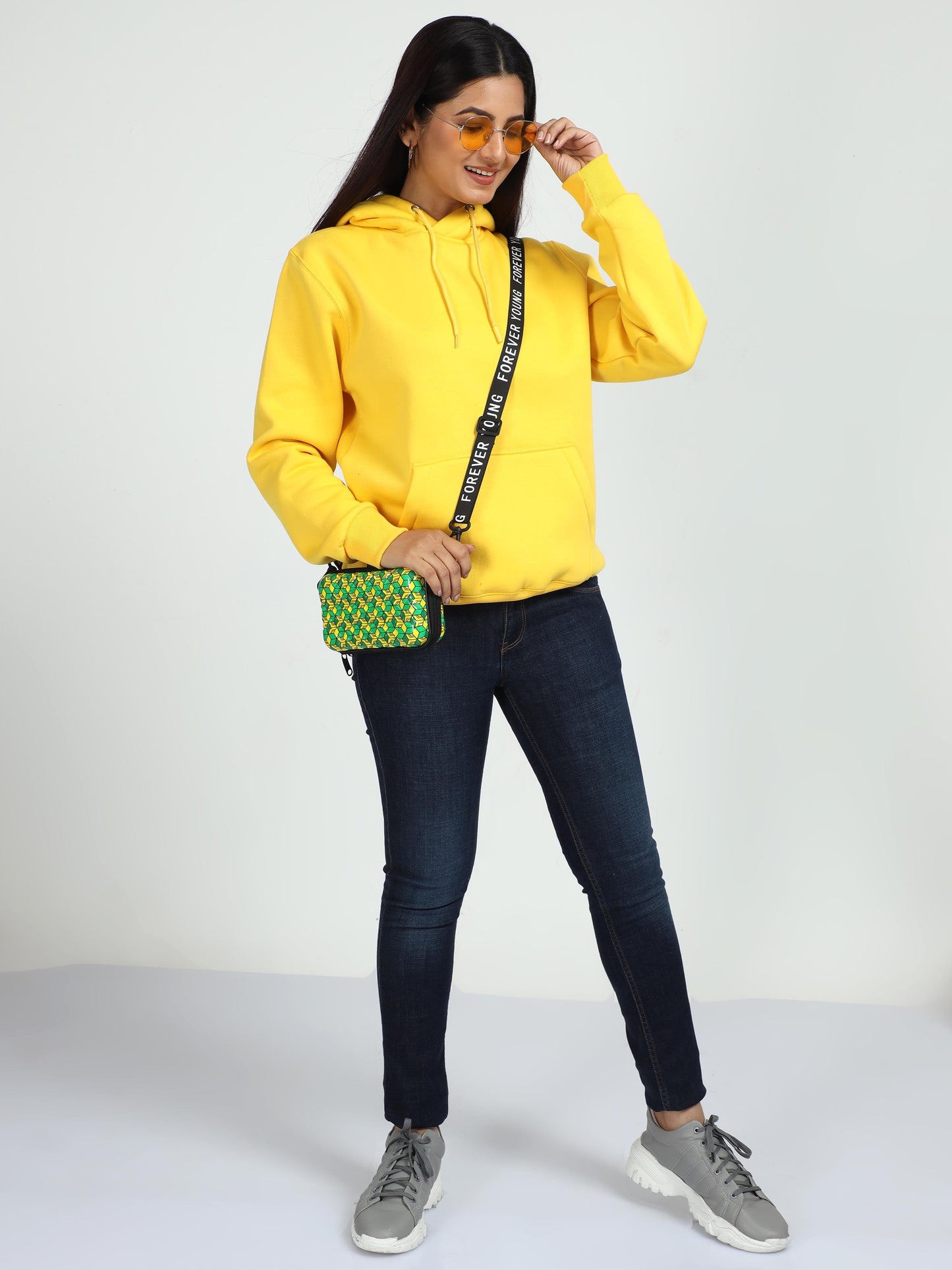 Women Sunshine Yellow Hoodie