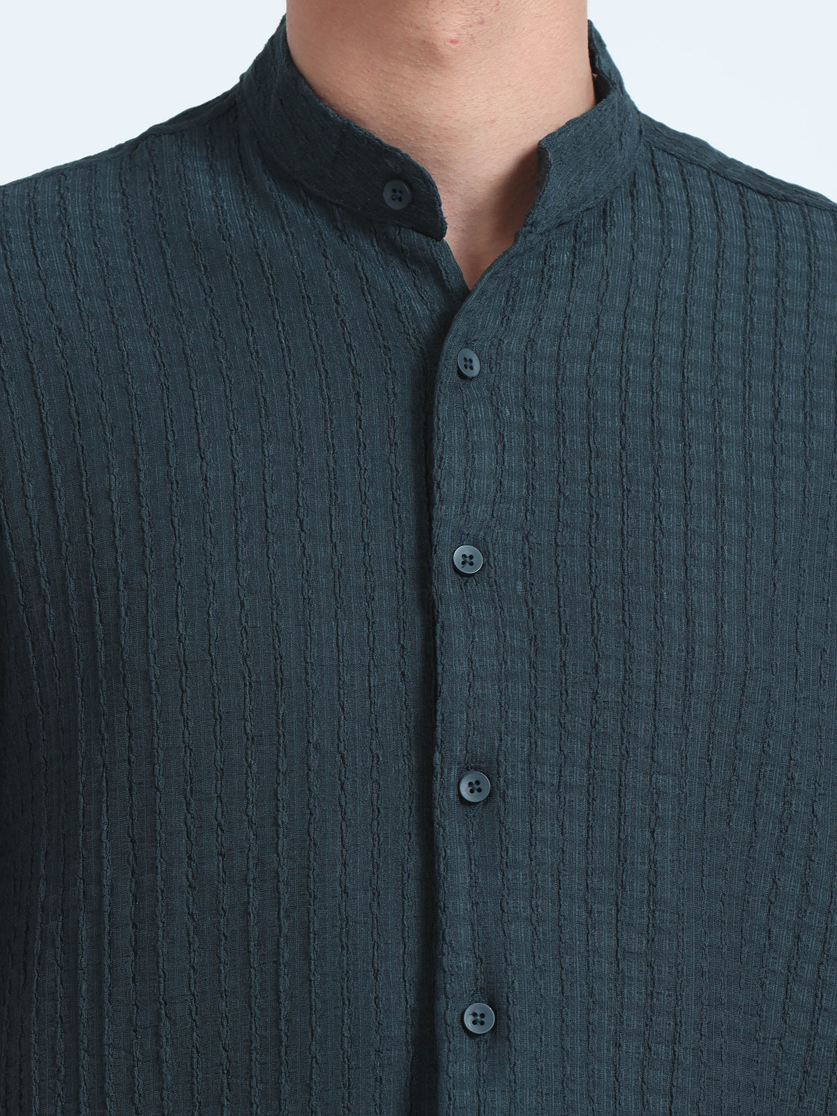 Men Summer Floruit Shirts-Olive