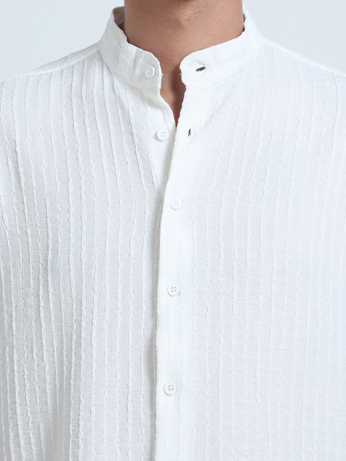 Men Summer Floruit Shirts-White
