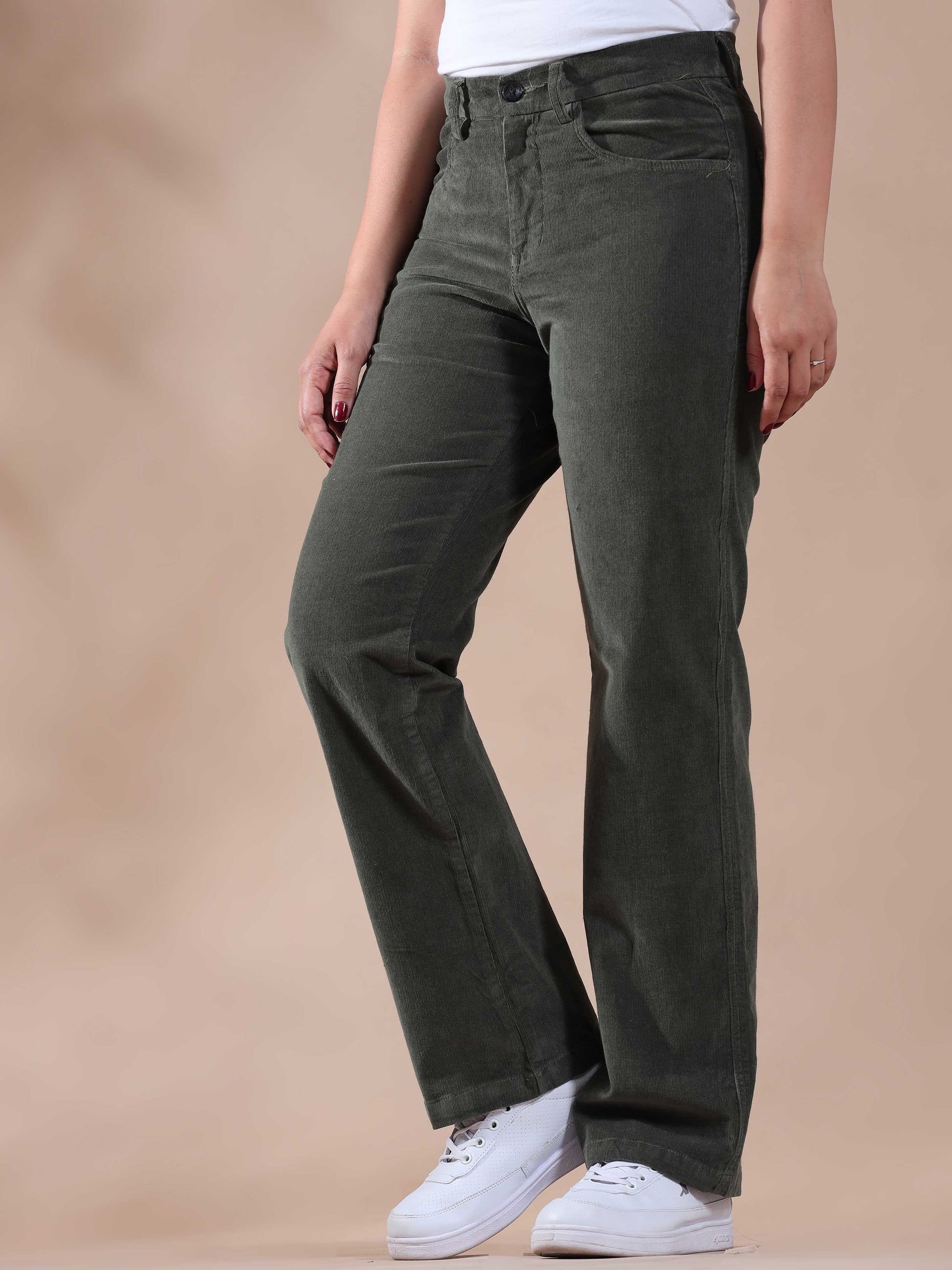 Best Corduroy Pants Womens Olive