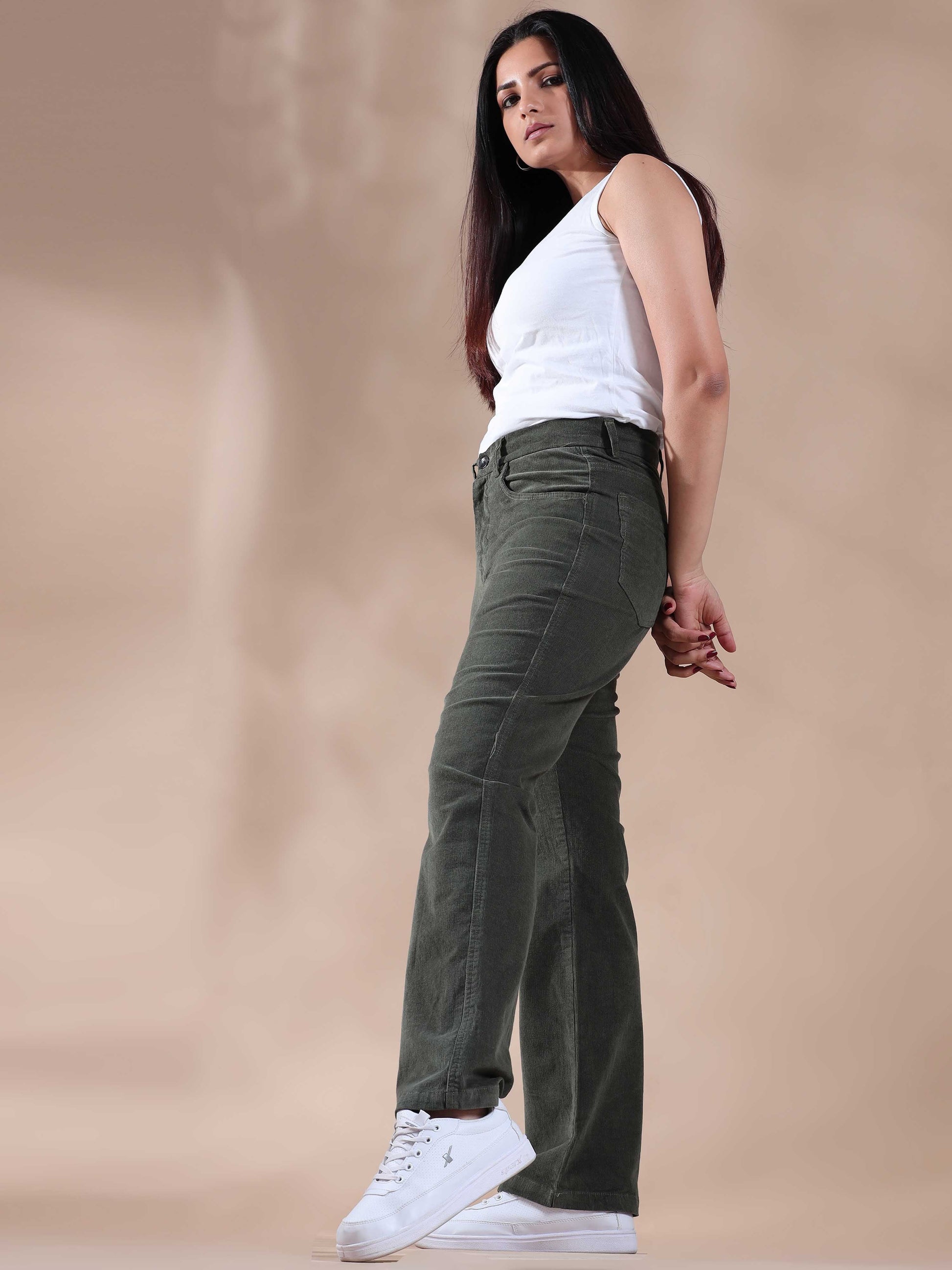Best Corduroy Pants Womens Olive
