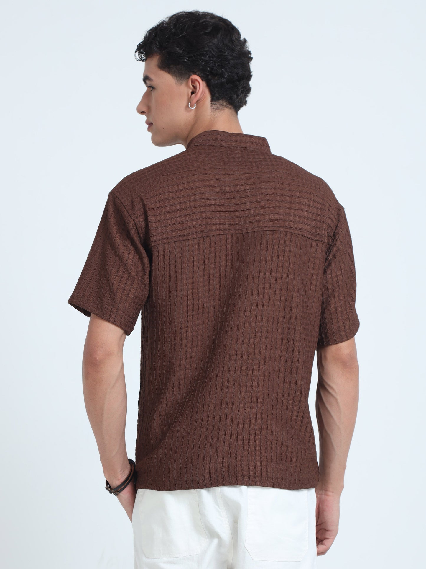 Men Summer Floruit Shirts-Rustic