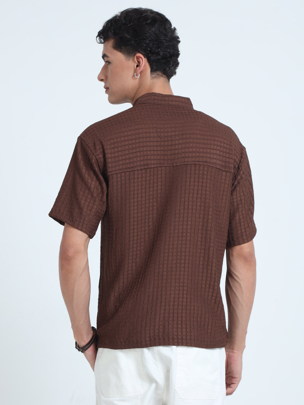Men Summer Floruit Shirts-Rustic