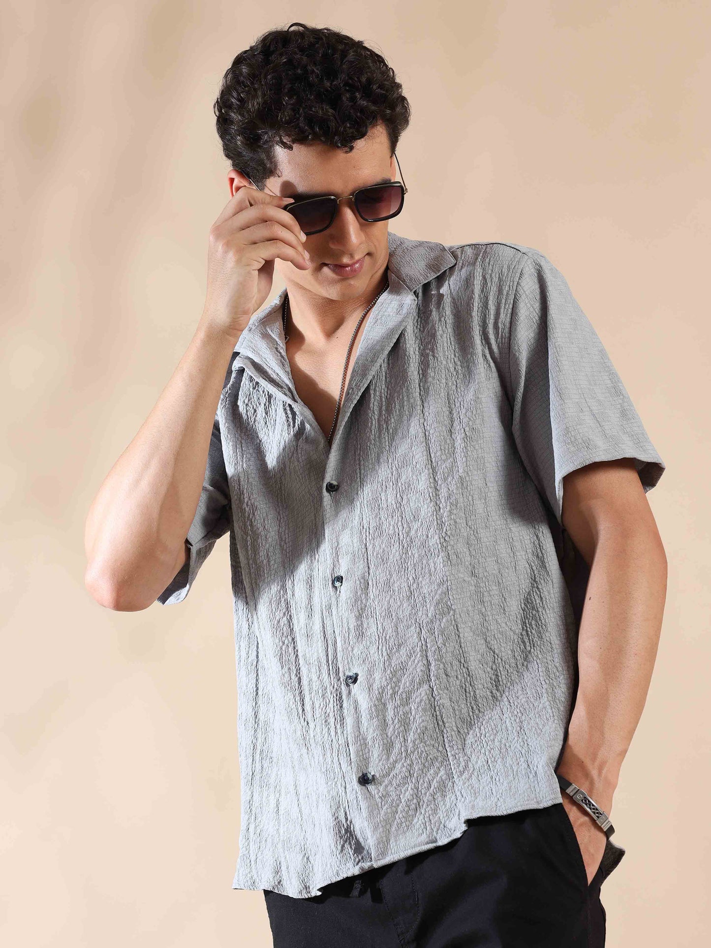 Summer Pearl Shimmer Popcorn Shirt