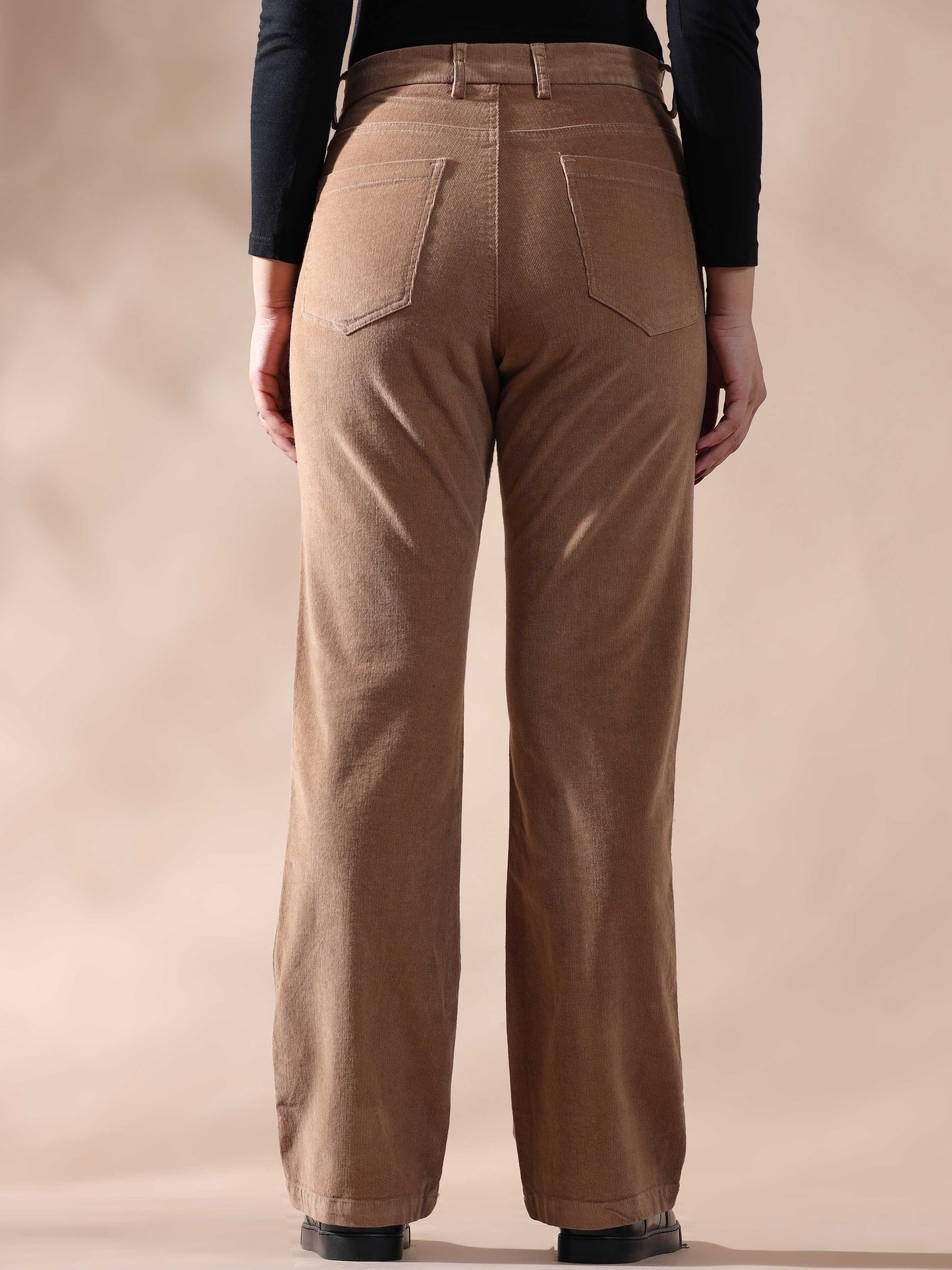 Light Khaki Womens Corduroy Pants