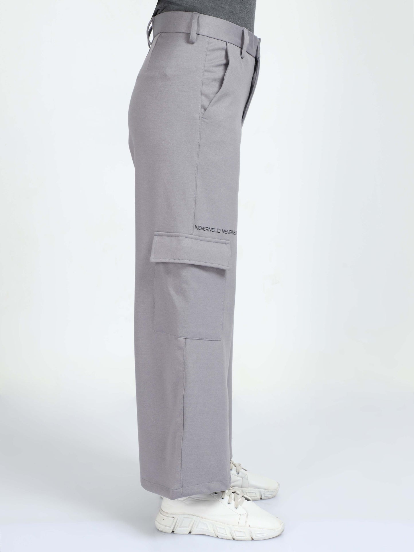 Women Flare Pants- Ash