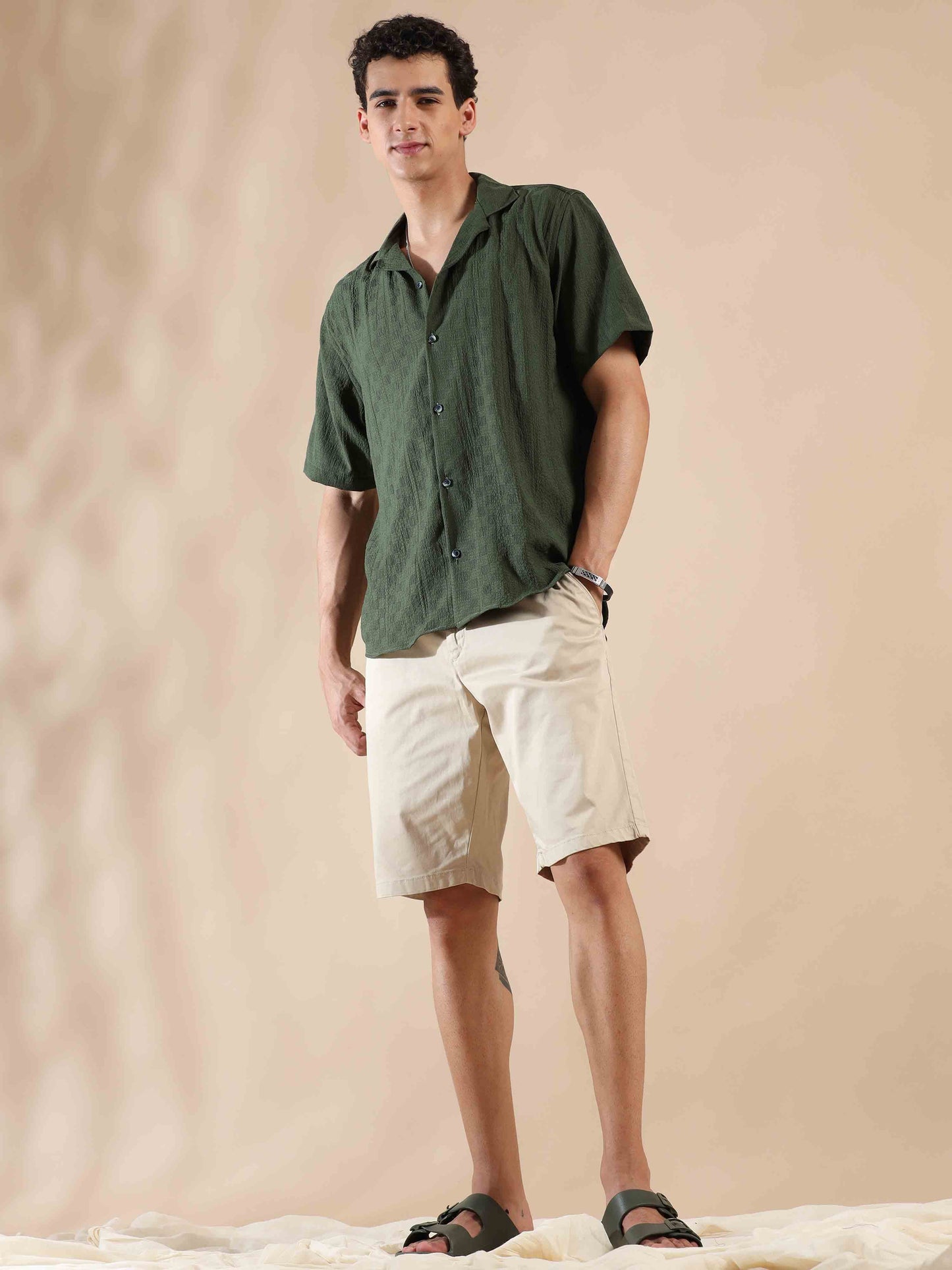 Summer Celestial Green Popcorn Shirt