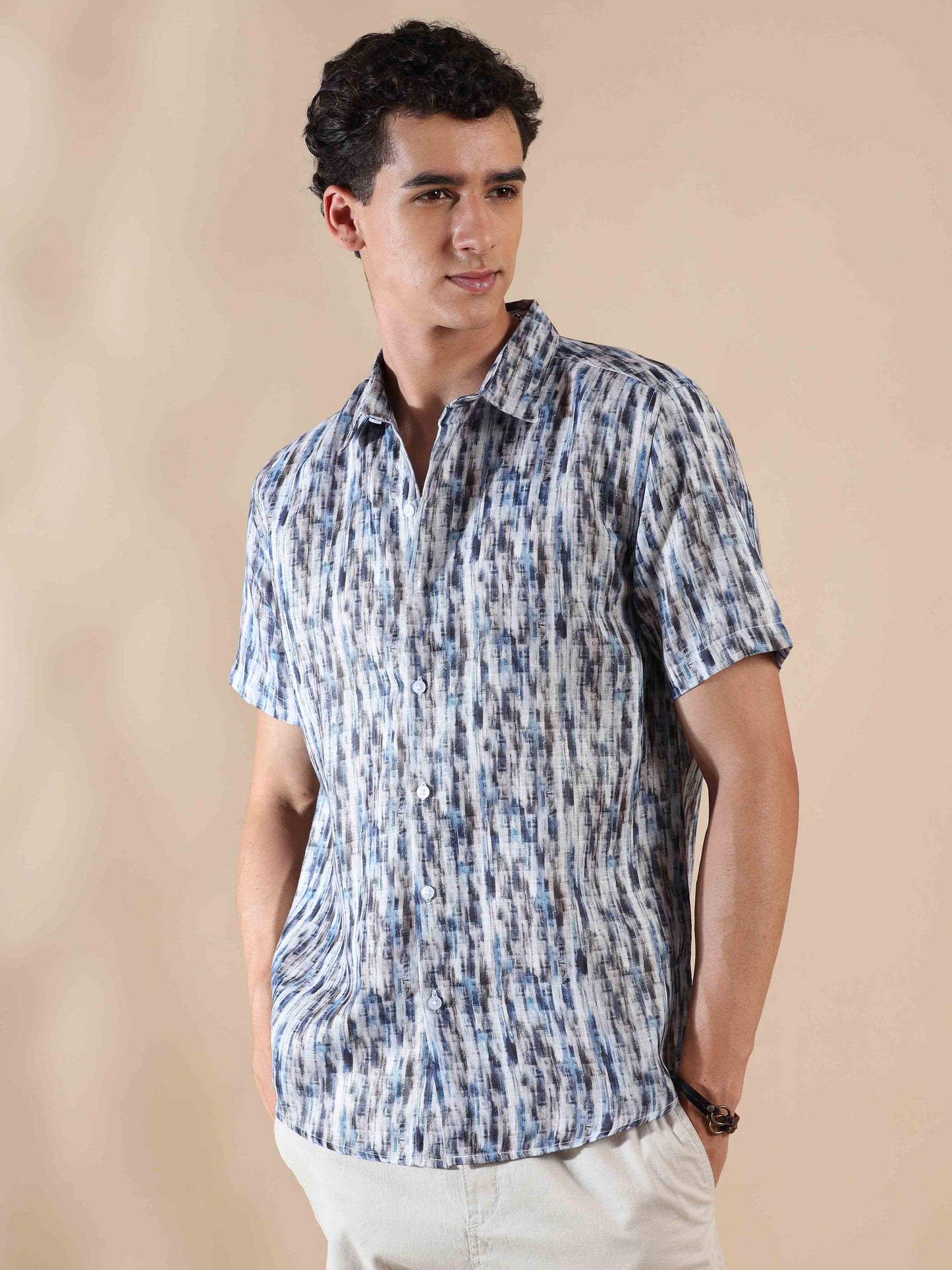 Tropical Summer Sunset Cotton Shirt